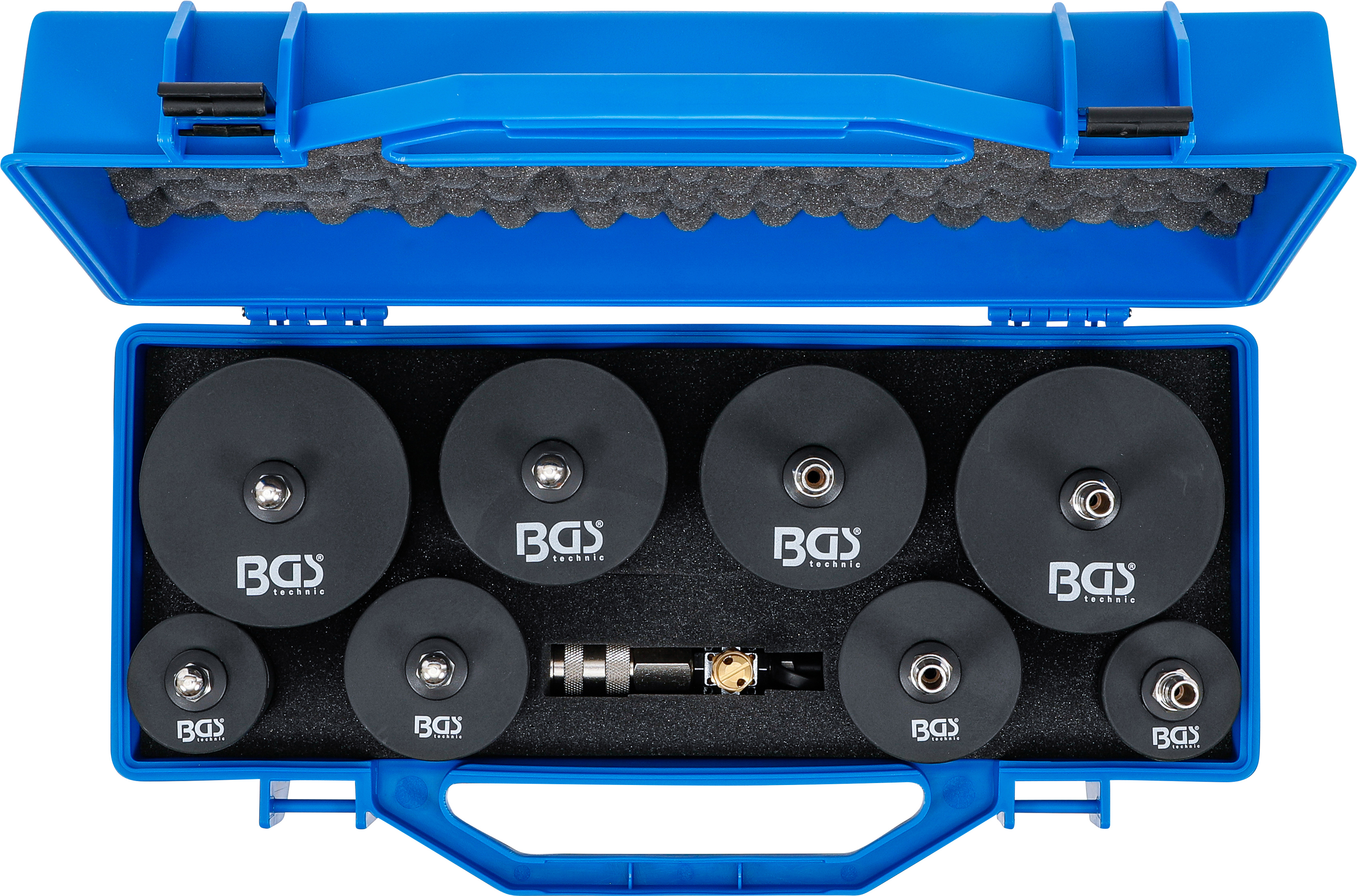 BGS Turbolader-Ladeluft-System-Prüfkoffer-Satz | 9-tlg.