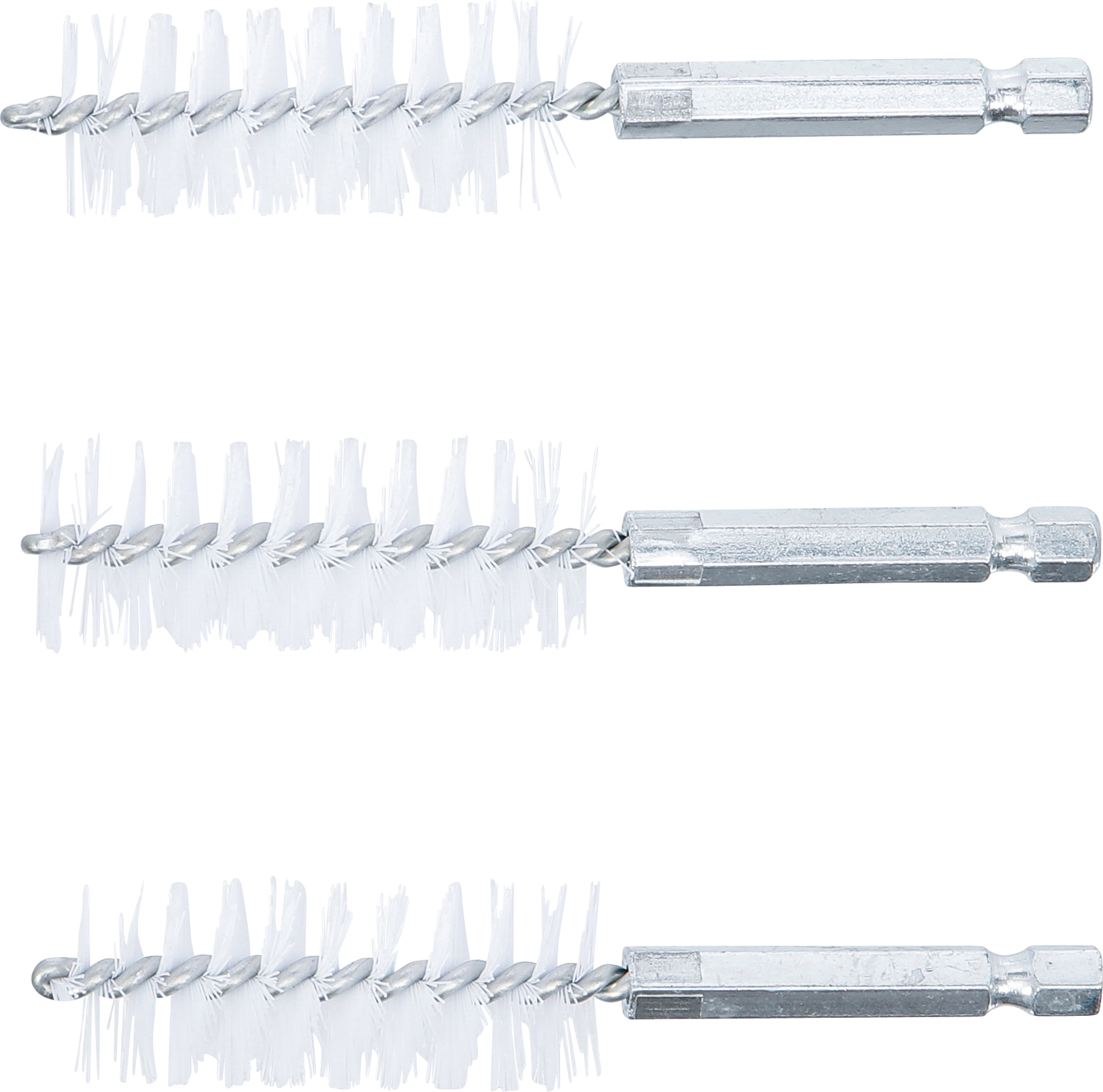 BGS Nylonbürste | 19 mm | Antrieb Außensechskant 6,3 mm (1/4") | 3-tlg.