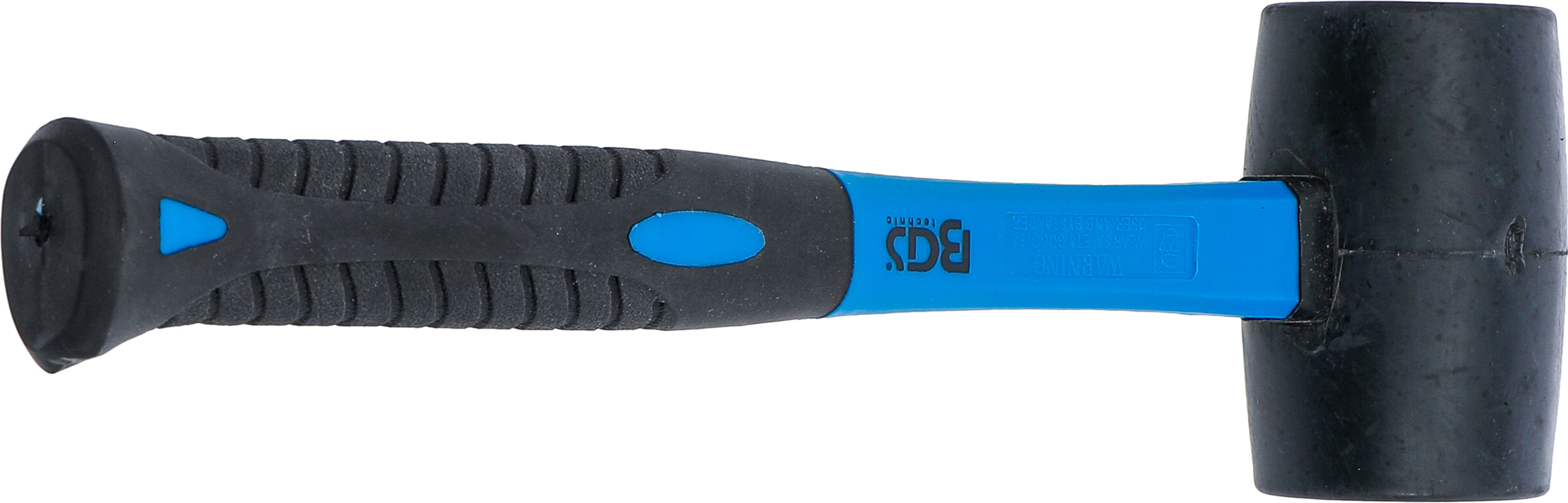 BGS Gummihammer | Fiberglasstiel | schwarzer Kopf | Ø 50 mm | 280 g