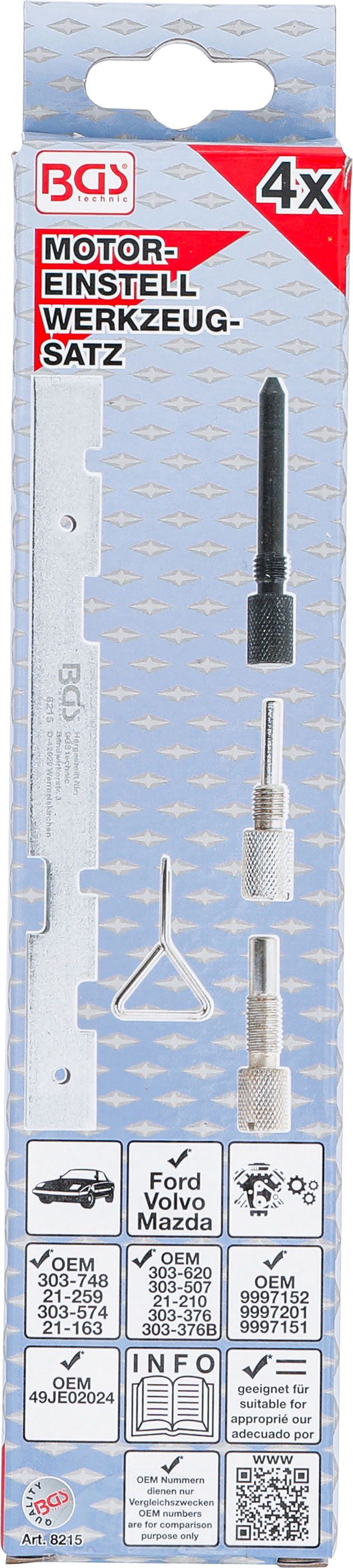 BGS Motor-Einstellwerkzeug-Satz | für Ford | 4-tlg.
