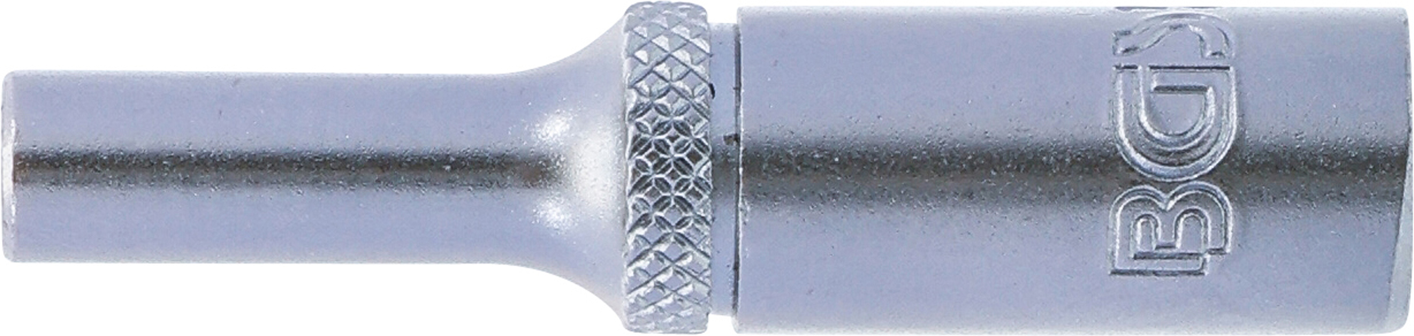 BGS Steckschlüssel-Einsatz Sechskant, tief | Antrieb Innenvierkant 6,3 mm (1/4") | SW 4 mm