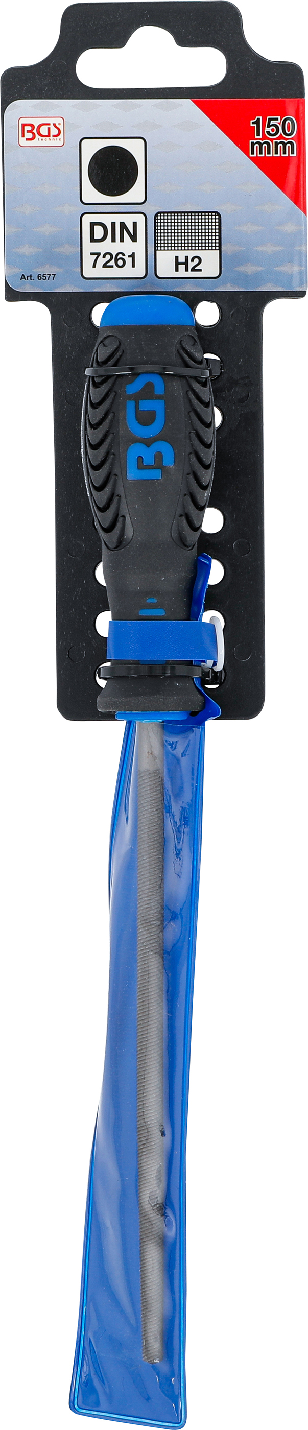 BGS Werkstattfeile | rund | Hieb 2 | 150 mm