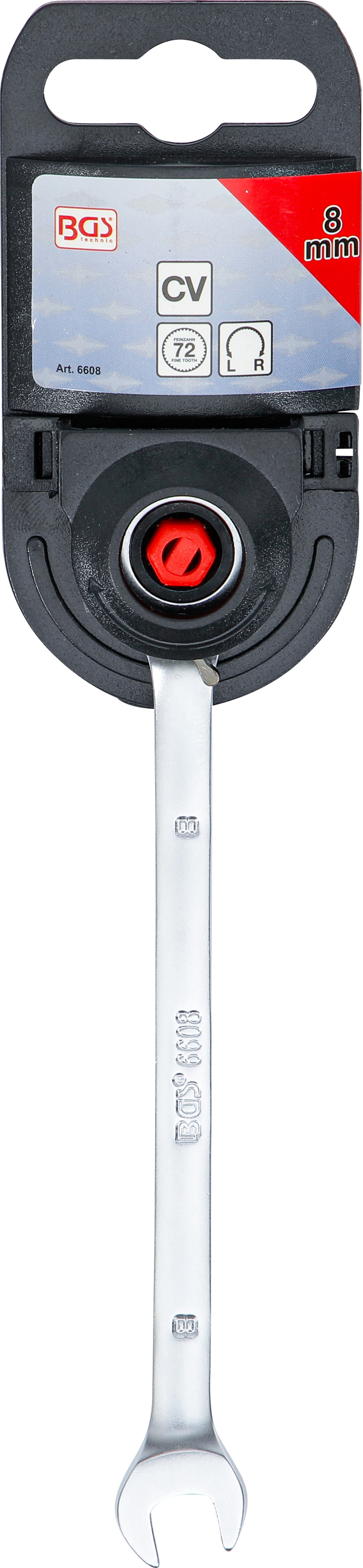 BGS Ratschenring-Maulschlüssel | umschaltbar | SW 8 mm