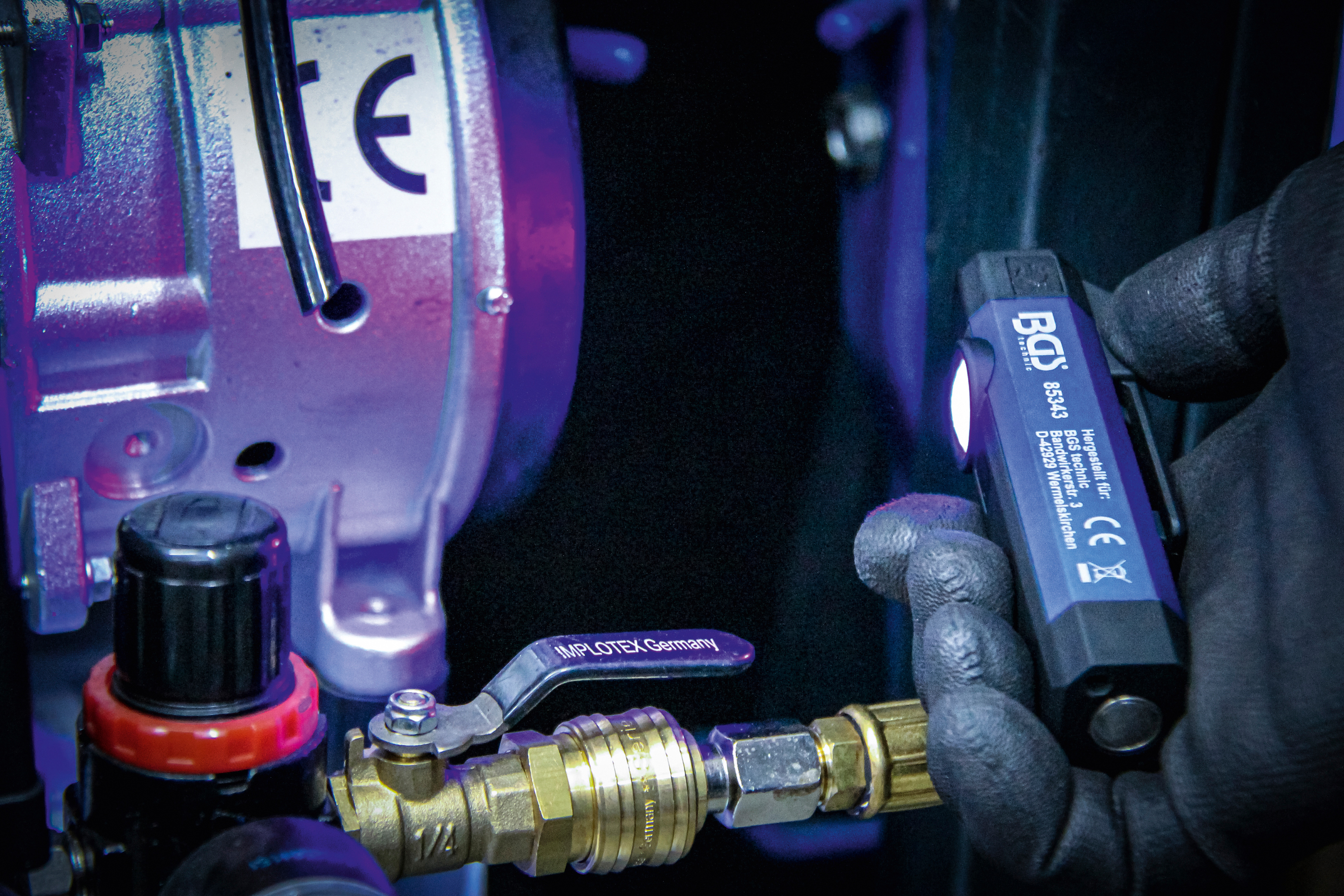 BGS UV-Aluminium-Handleuchte | 2,5 W