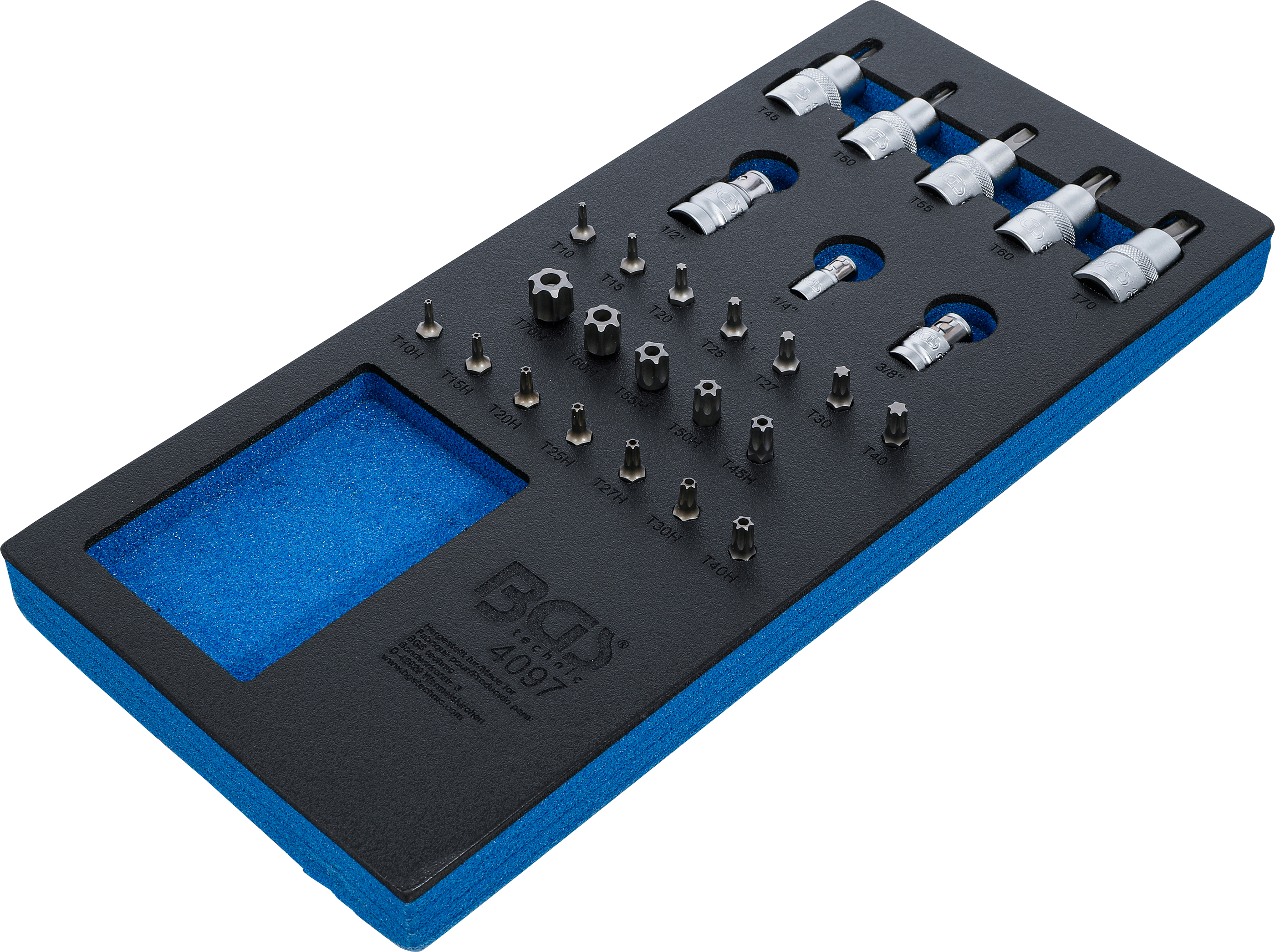 BGS Werkstattwageneinlage 1/3: Bit- und Bit-Einsatz-Sortiment | 27-tlg.