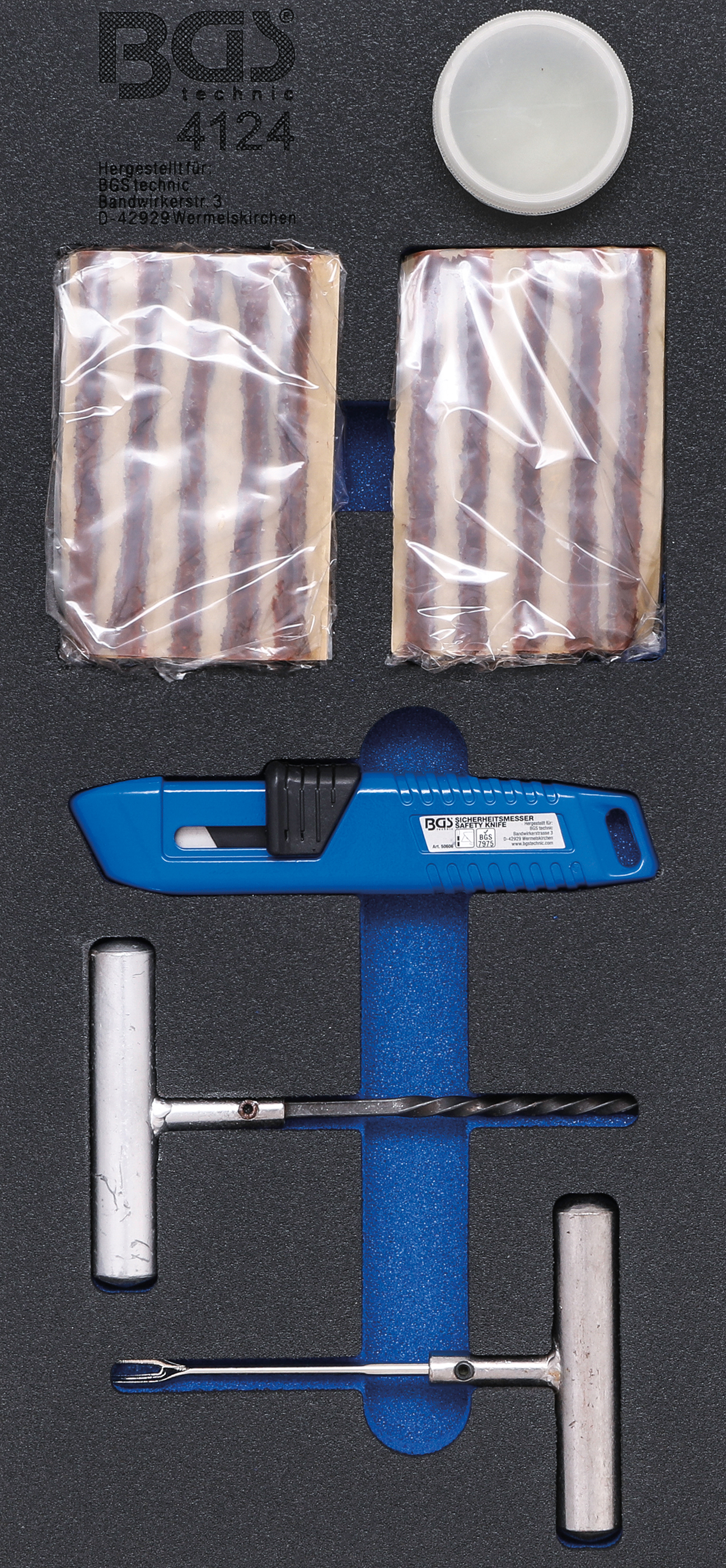 BGS Werkstattwageneinlage 1/3: Reifen-Reparatur-Satz | 54-tlg.