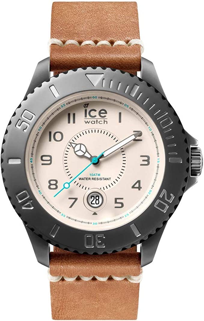 ICE WATCH Herrenuhr Heritage Cream 001201 Herren Analog Quarz Uhr mit Leder Armband SUPER DEAL