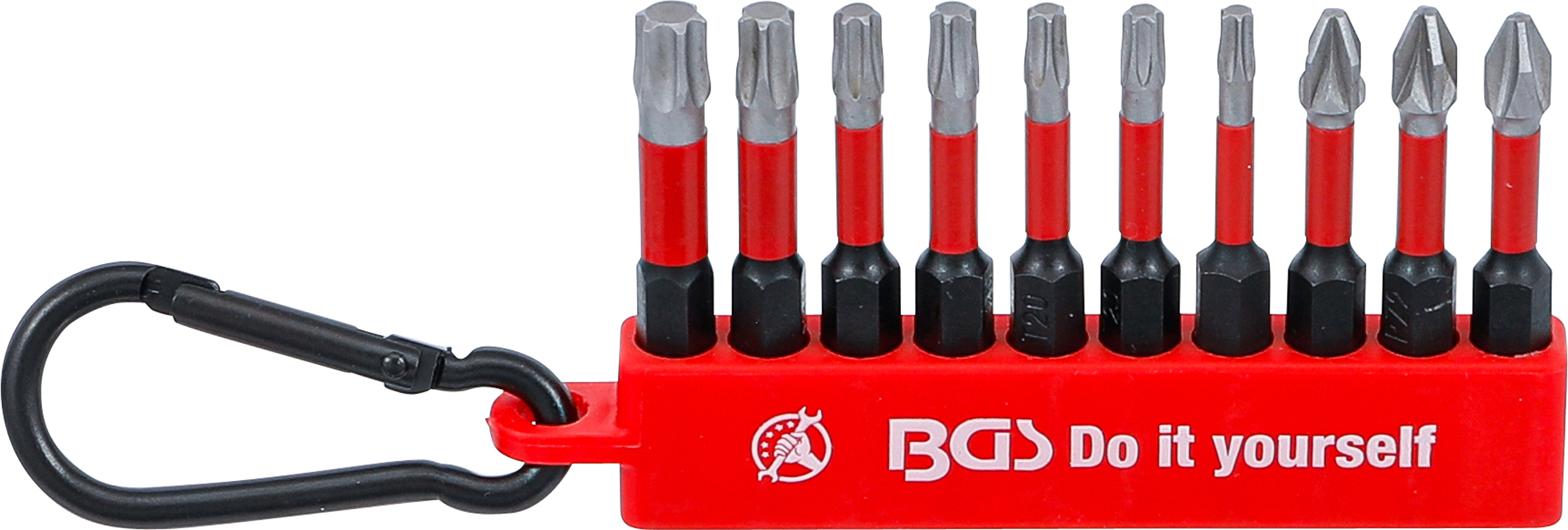 BGS Torsions-Bit-Satz | Antrieb Außensechskant 6,3 mm (1/4") | 10-tlg.