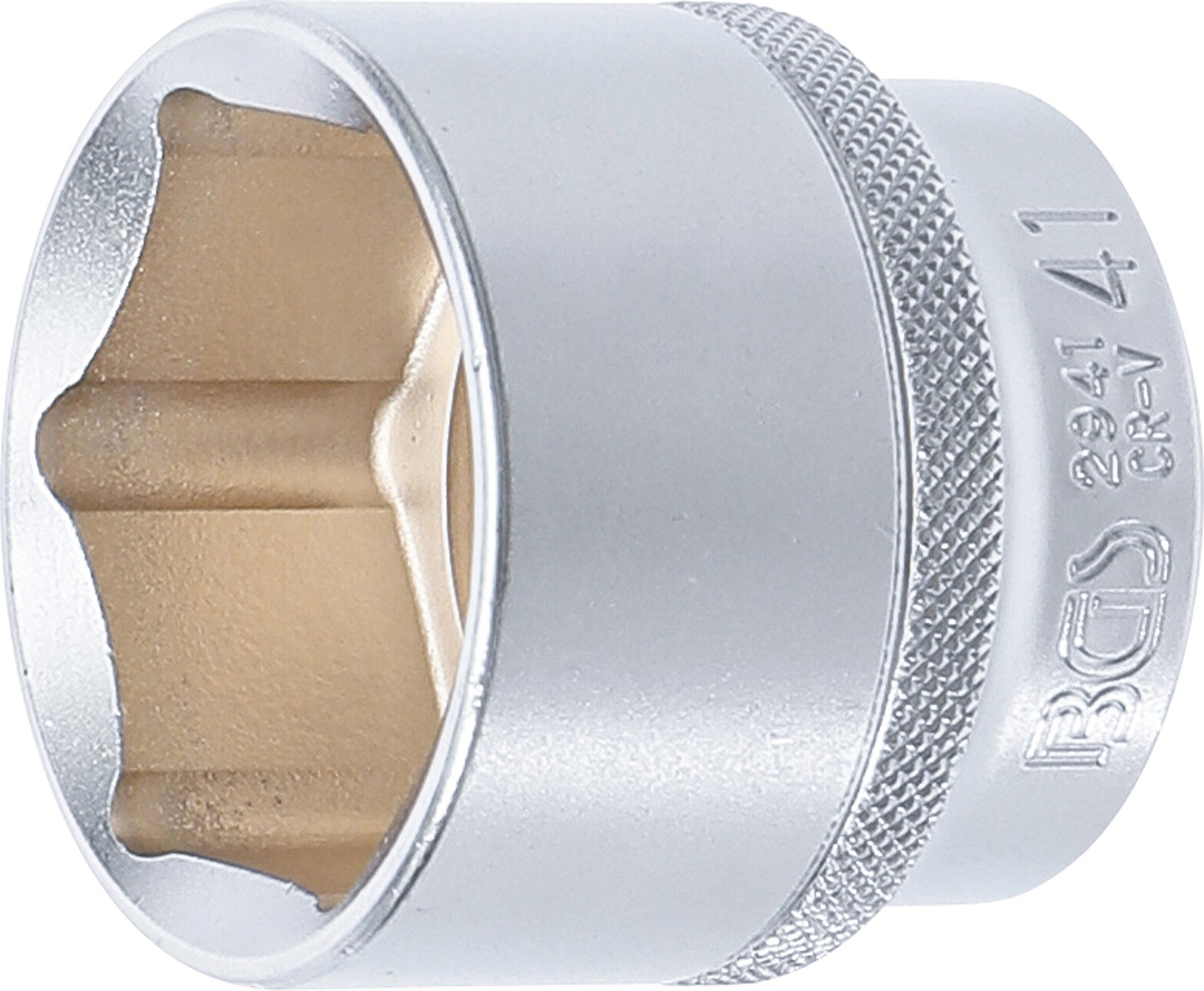 BGS Steckschlüssel-Einsatz Sechskant | Antrieb Innenvierkant 12,5 mm (1/2") | SW 41 mm