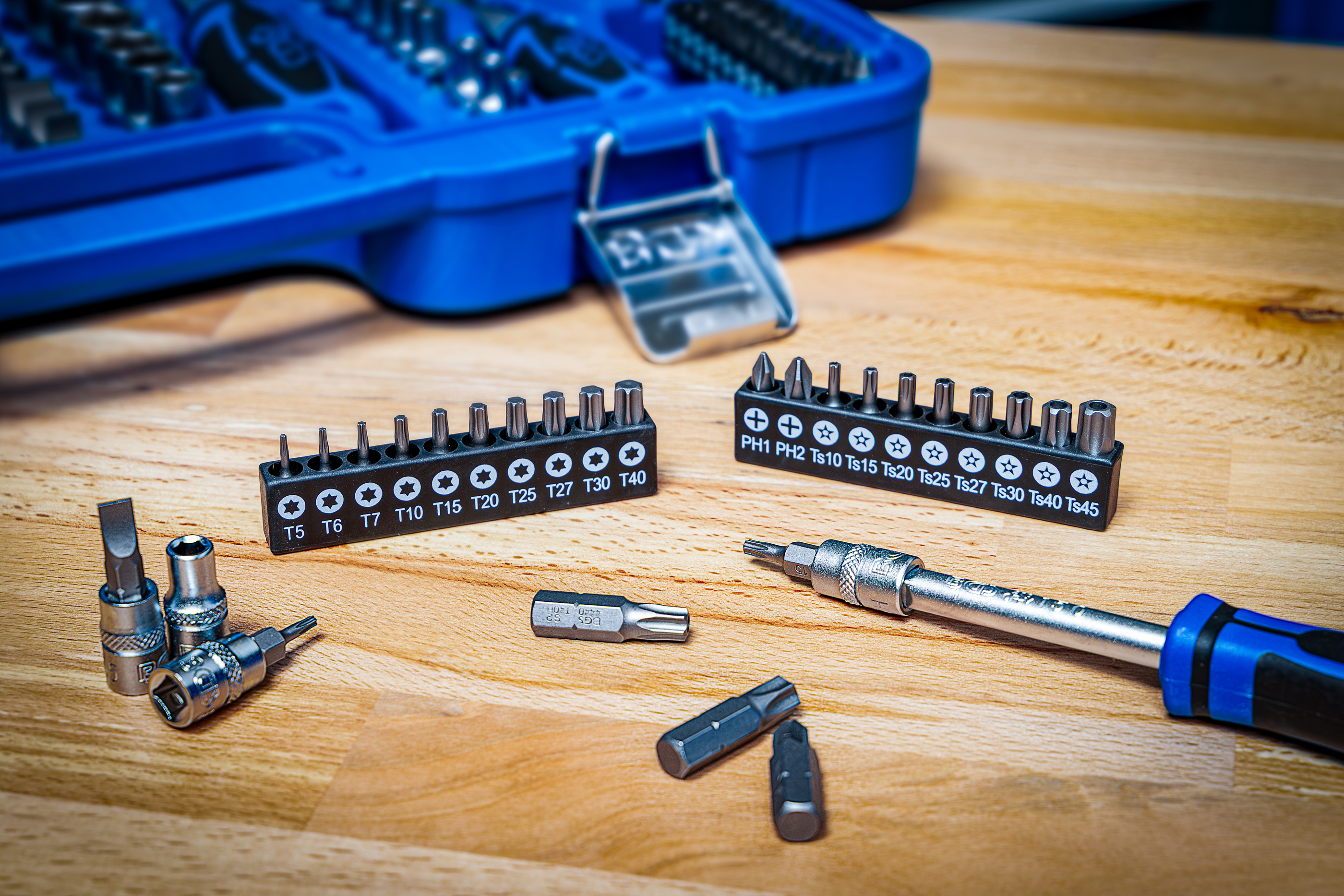 BGS Steckschlüssel-Satz Sechskant | Antrieb 6,3 mm (1/4") / 10 mm (3/8") / 12,5 mm (1/2") | 192-tlg.