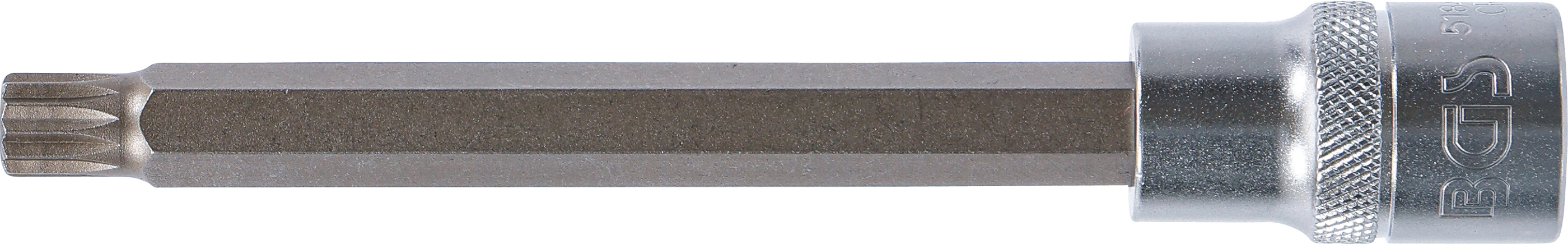 BGS Bit-Einsatz | Länge 140 mm | Antrieb Innenvierkant 12,5 mm (1/2") | Innenvielzahn (für XZN) M10