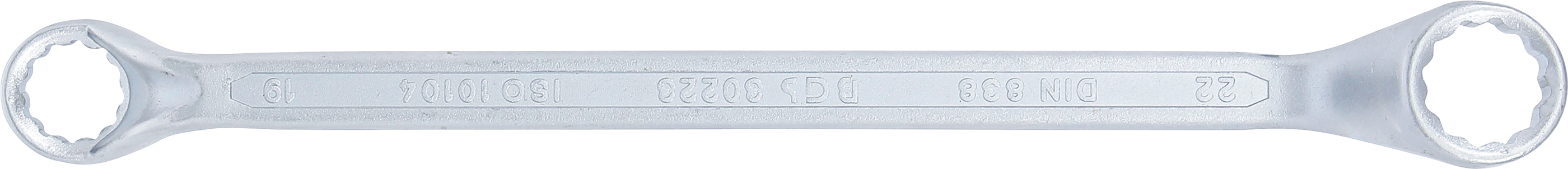 BGS Doppel-Ringschlüssel | tief gekröpft | SW 19 x 22 mm