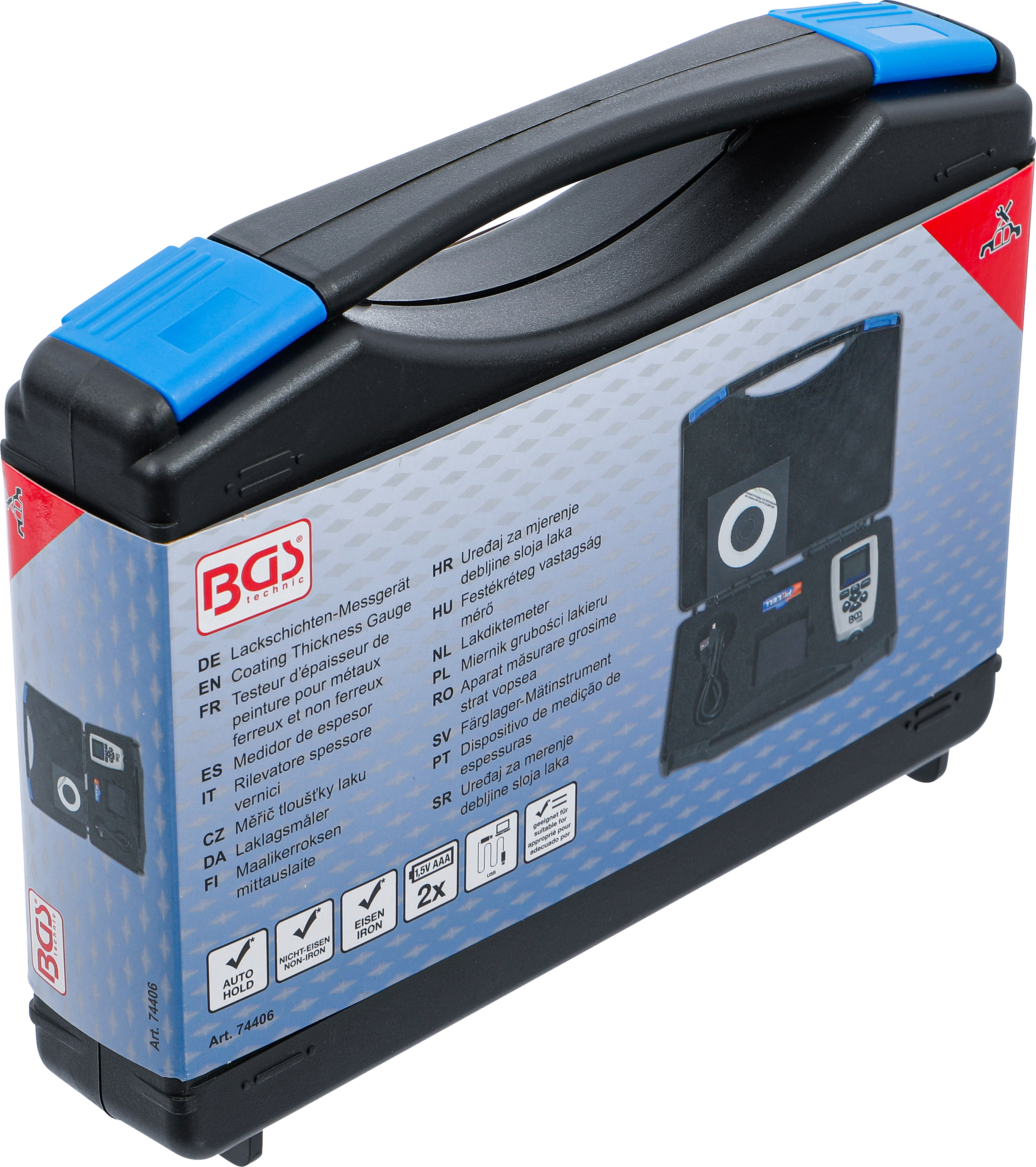 BGS Lackschichten-Messgerät | für Eisen- und Nicht-Eisen-Metalle