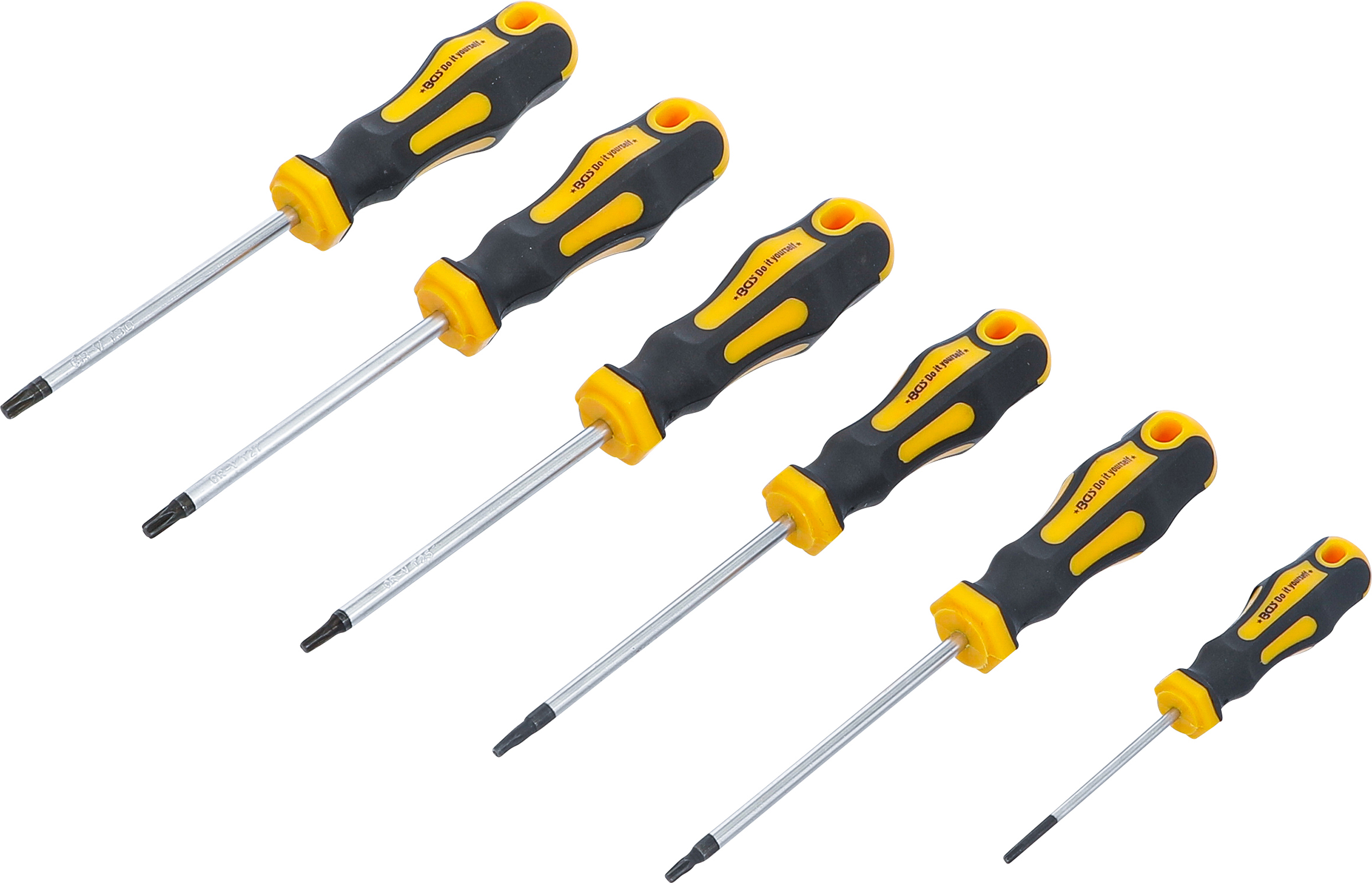 BGS Schraubendreher-Satz | T-Profil (für Torx) T10 - T30 | 6-tlg.