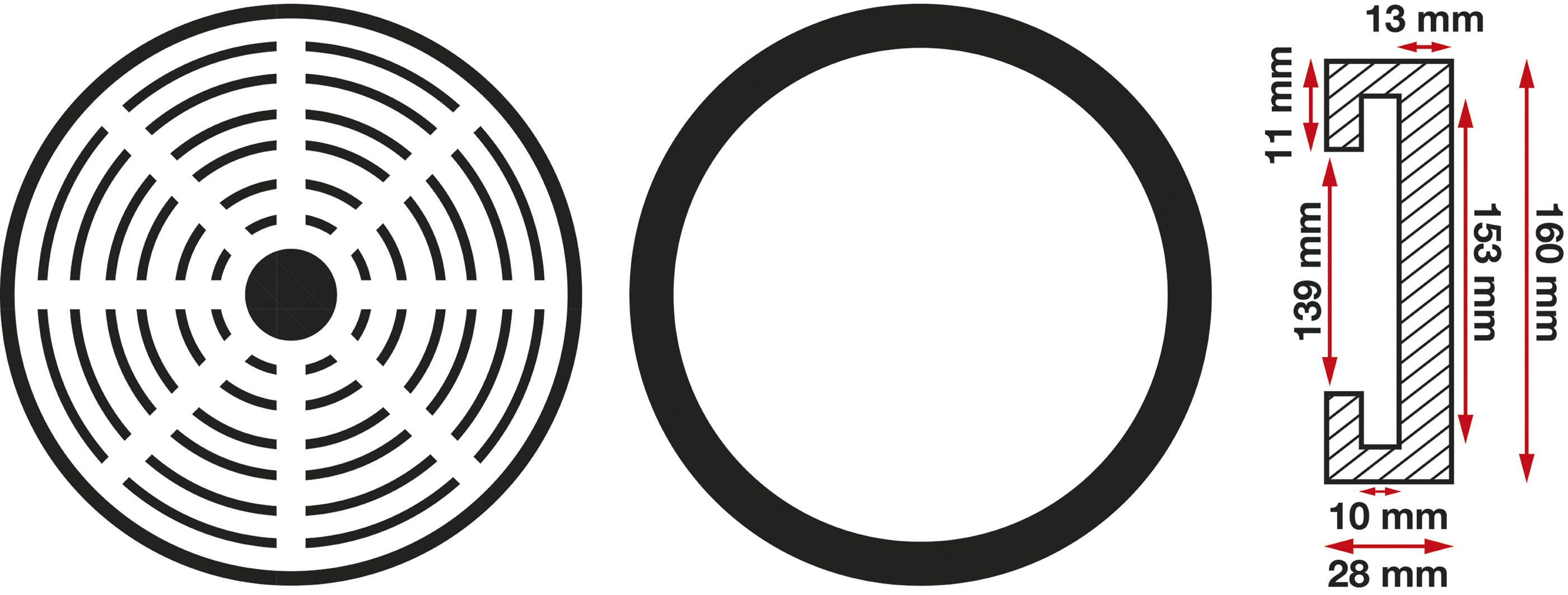 BGS Gummiteller | für Hebebühnen | Ø 160 mm