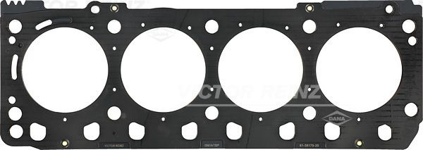 Zylinderkopfdichtung (dicke: 1,67mm) passt zu: AMMANN AFT350 E, AFT350 G, AFW350 E, AFW350 G; ATLAS XAHS 107 C3, XAS 137 C3, XAS 137 DDG; GEKO 30003 ED-S/DEDA, 30010 ED-S/DEDA; VOLVO 2820
