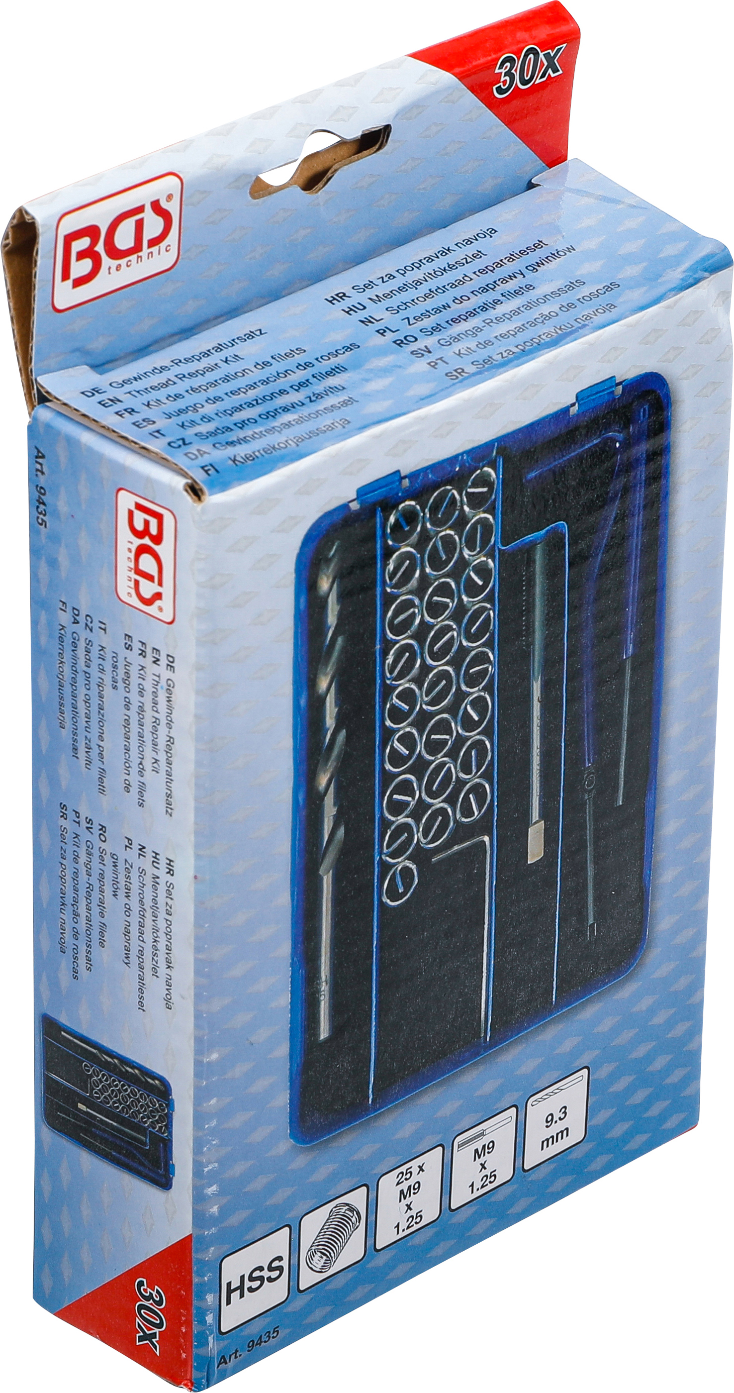 BGS Gewinde-Reparatursatz | M9 x 1.25 | 30-tlg.