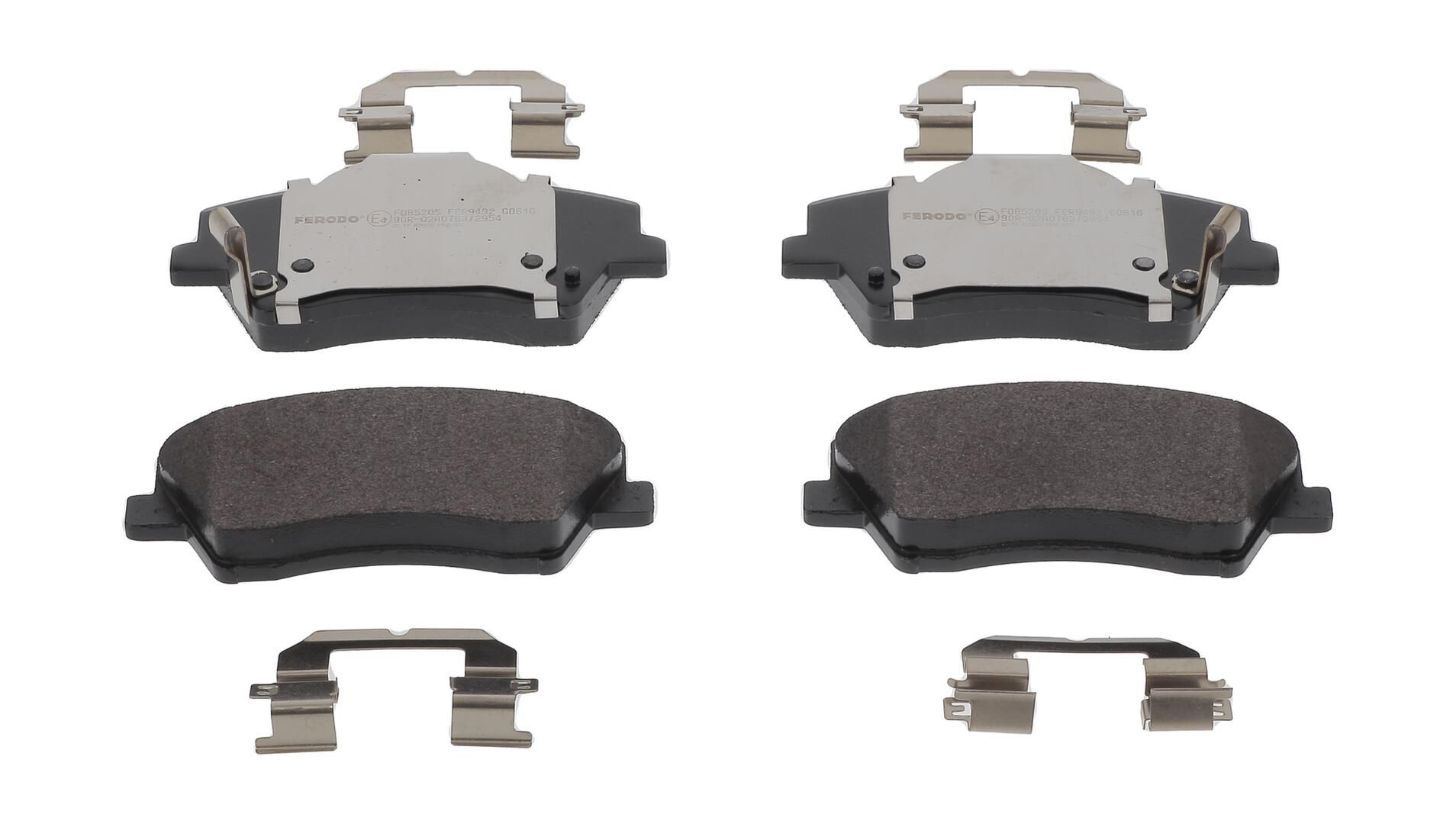 Bremsbelagsatz, Scheibenbremse