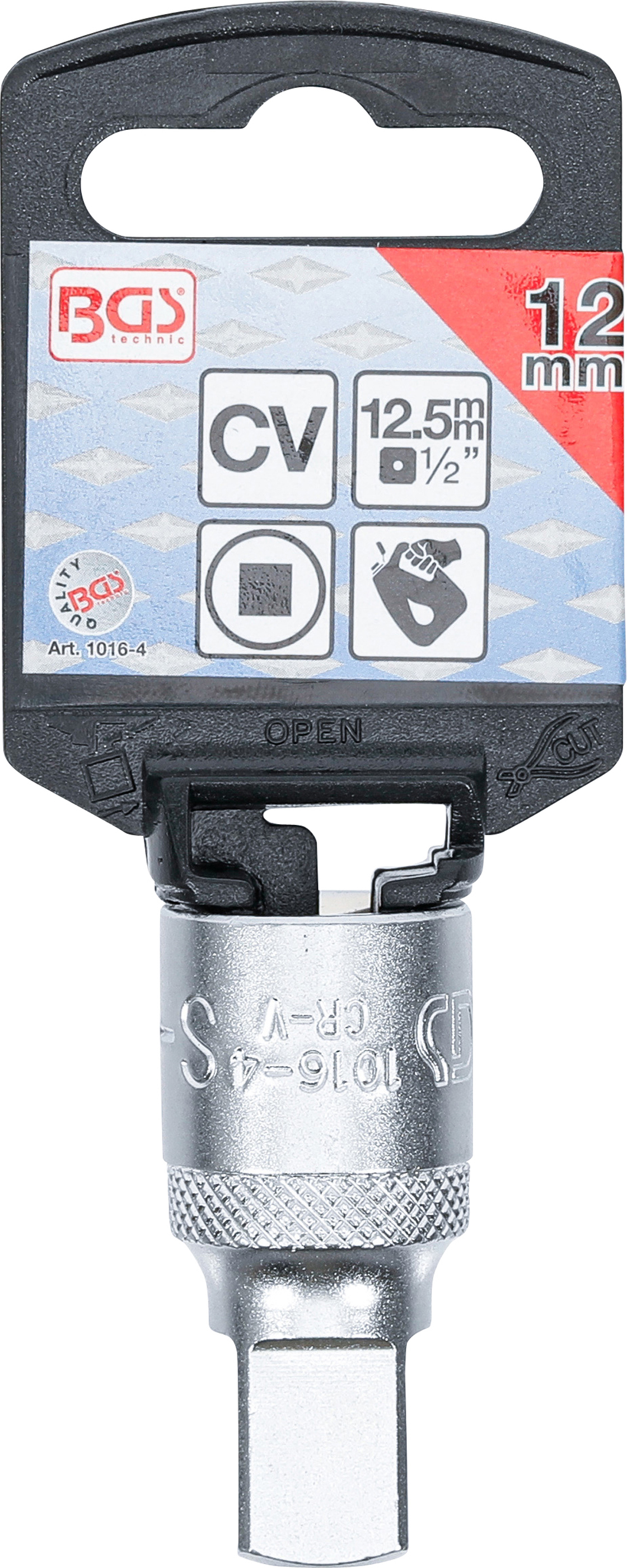 BGS Öldienstschlüssel | Antrieb Innenvierkant 12,5 mm (1/2") | Abtrieb Innenvierkant | 12 mm