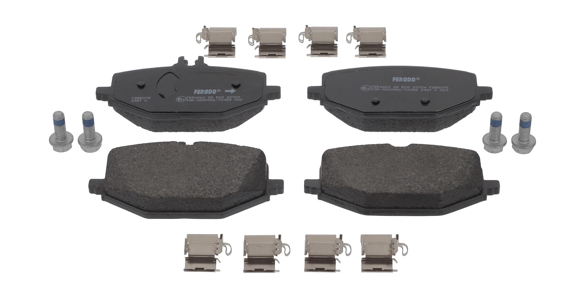 Bremsbelagsatz, Scheibenbremse