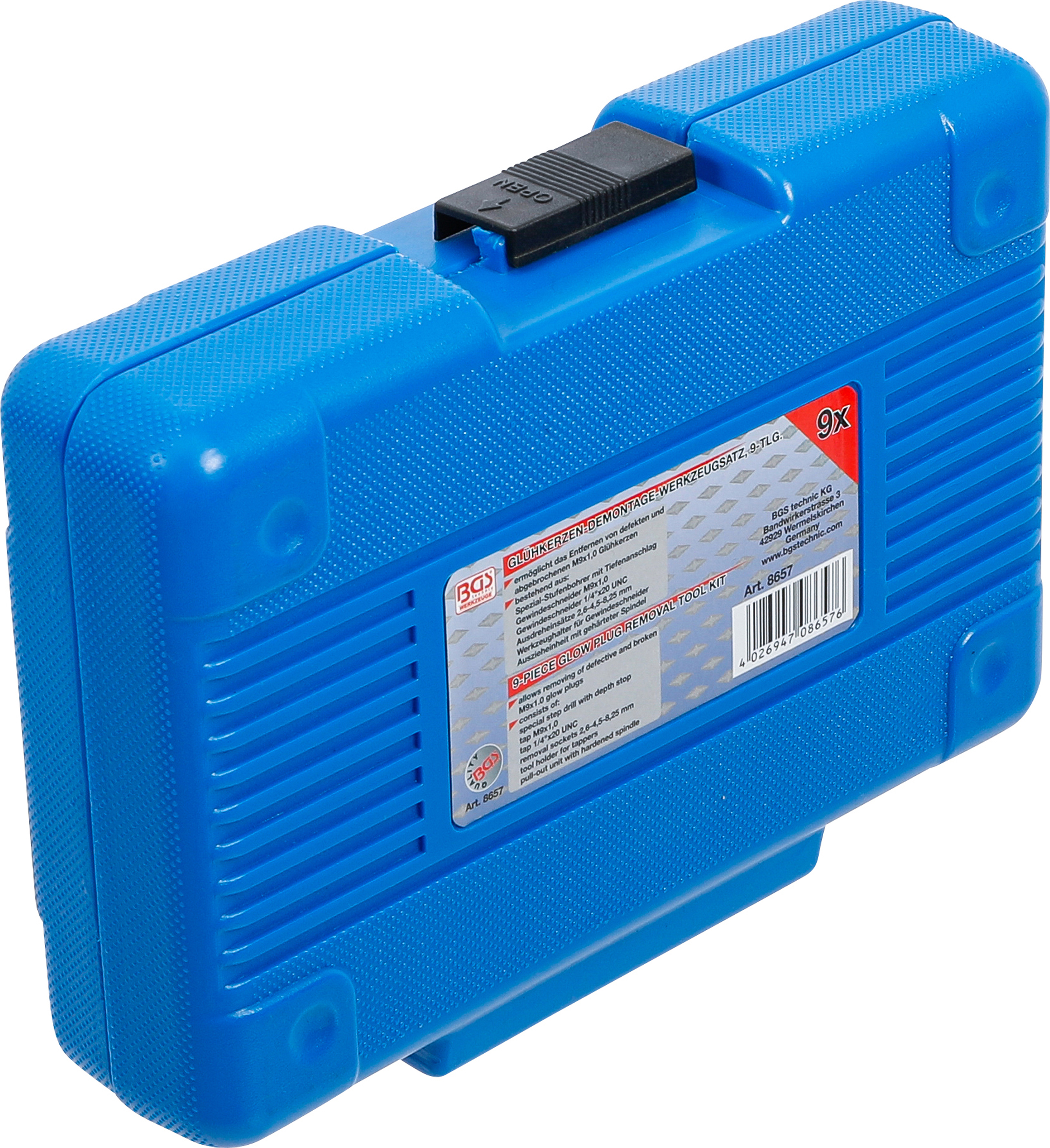 BGS Glühkerzen-Demontage-Werkzeug-Satz | M9 | 9-tlg.
