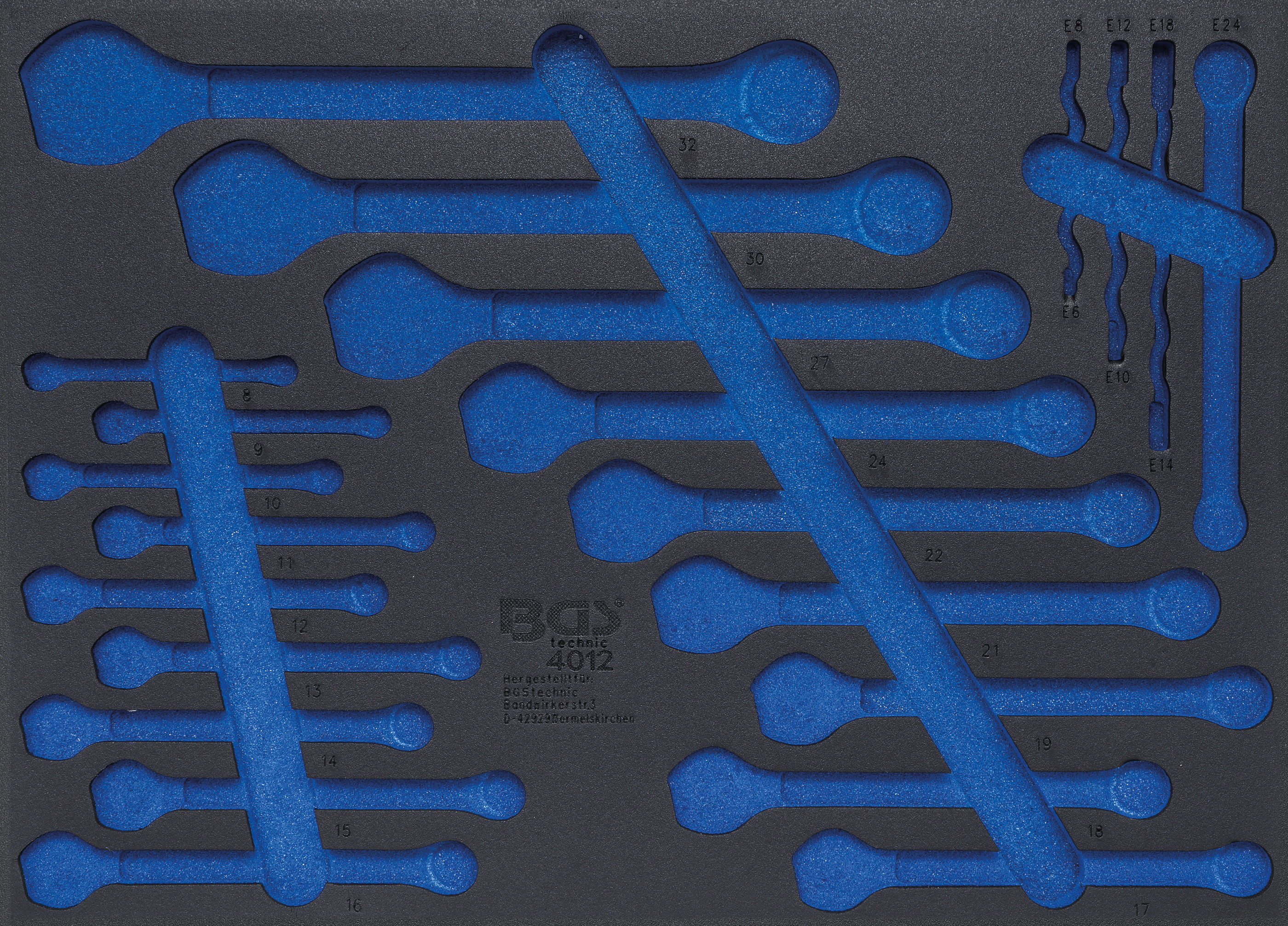 BGS Werkstattwageneinlage 3/3 | leer | für Art. 4012