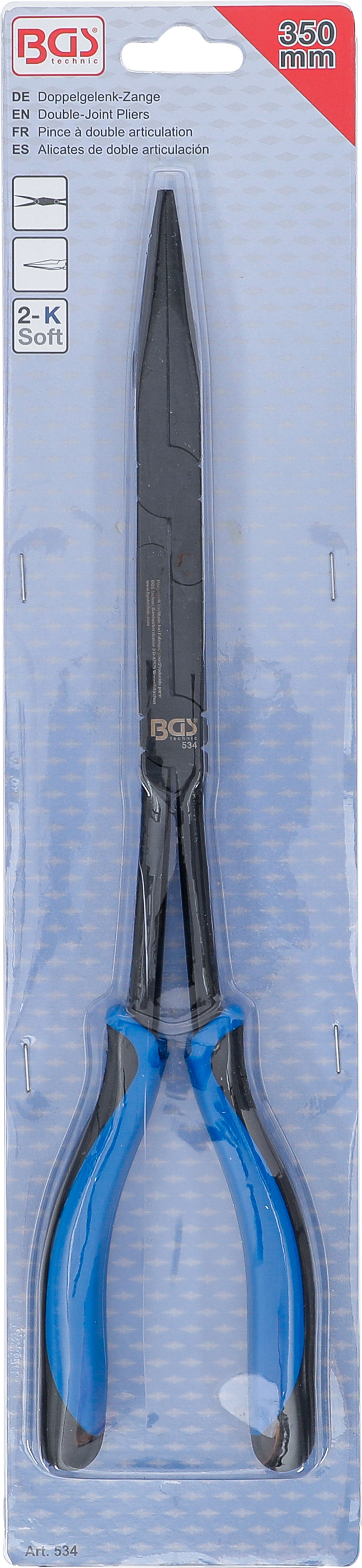 BGS Doppelgelenk-Zange | gerade Spitze | 350 mm