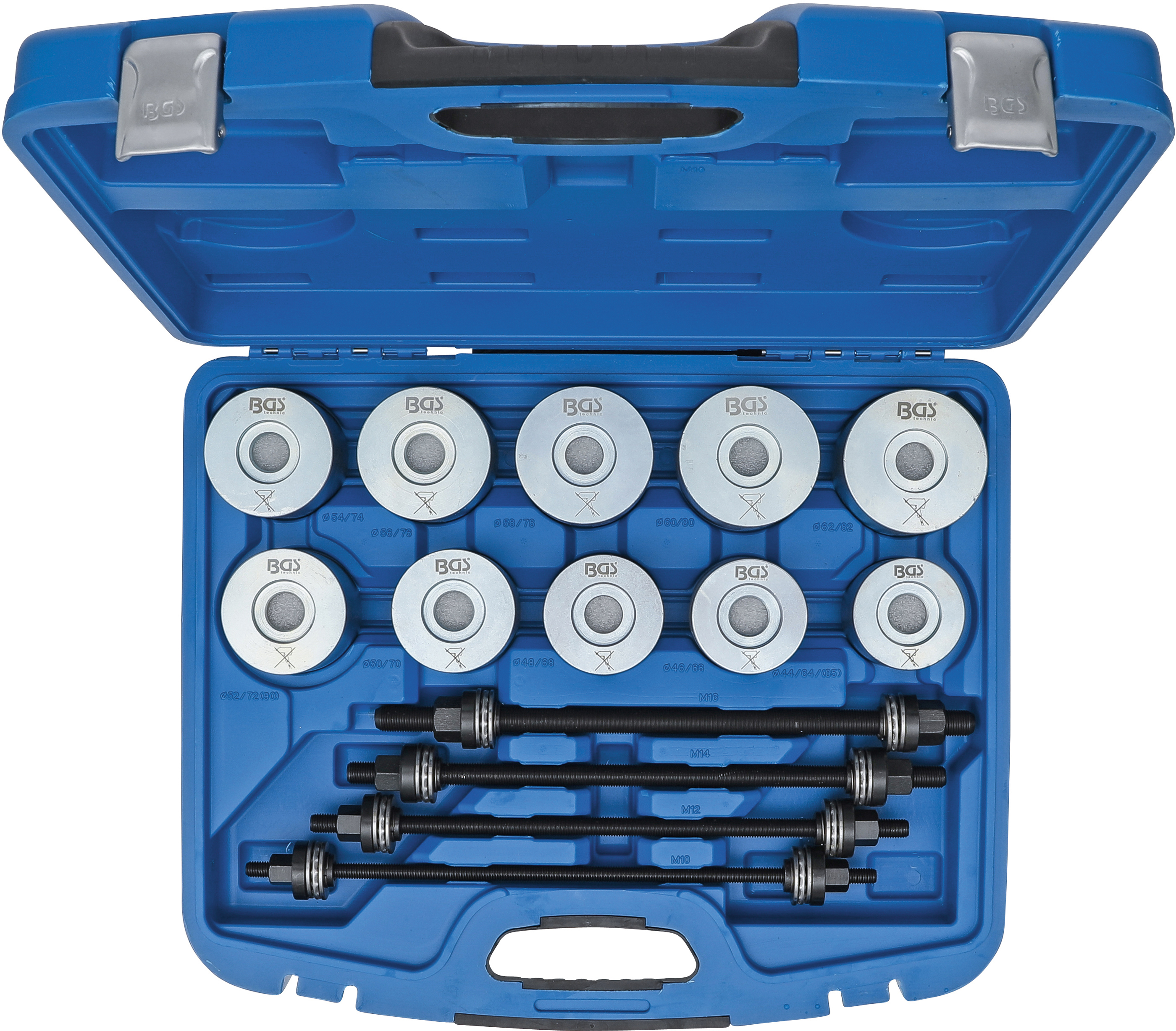 BGS Zug- und Druckhülsen-Satz | mit 4 Spindeln | 24-tlg.