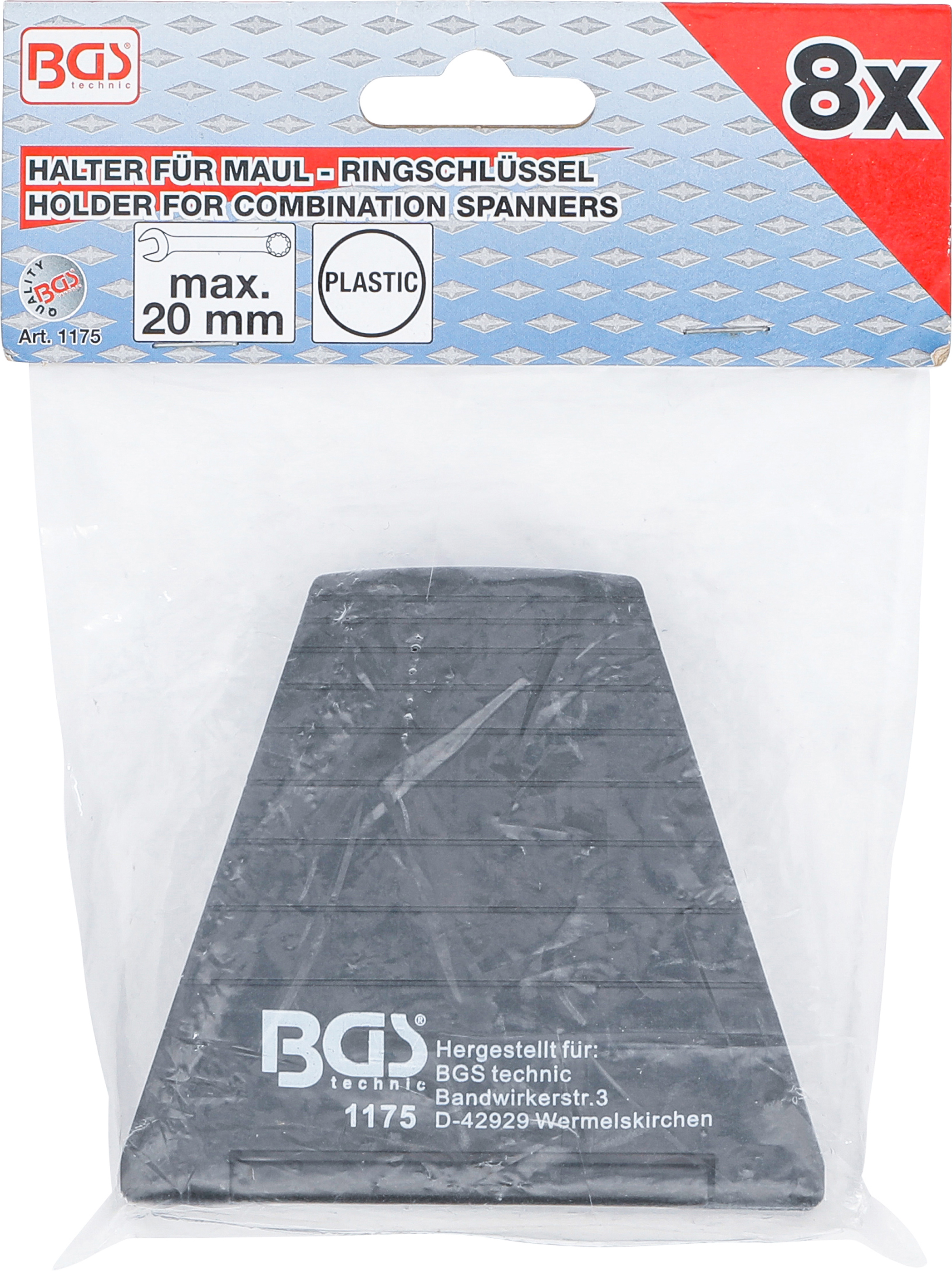 BGS Halter für Maul-/Ringschlüssel | 8 Auflagen