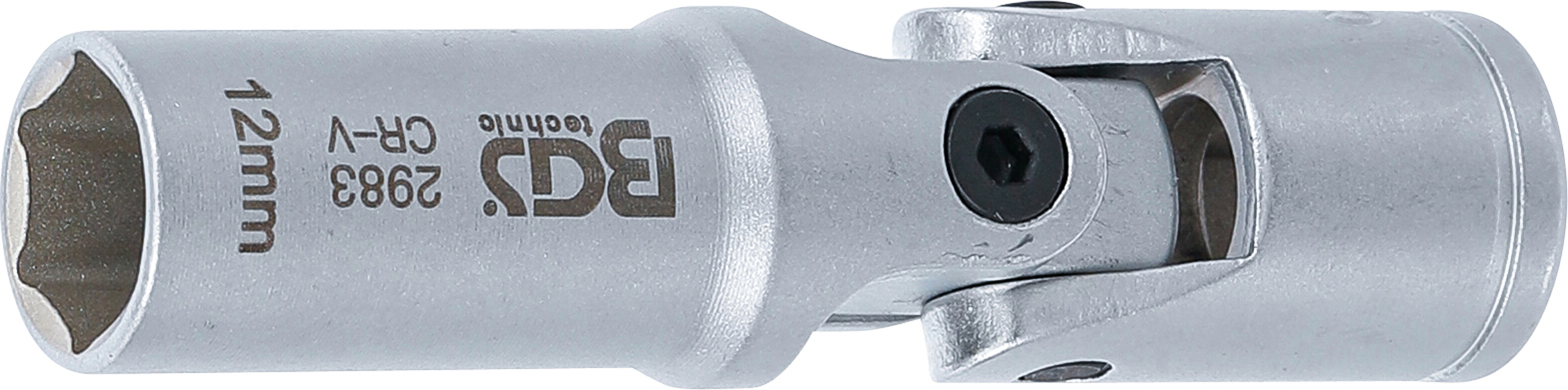 BGS Glühkerzen-Gelenk-Einsatz Sechskant | Antrieb Innenvierkant 10 mm (3/8") | SW 12 mm