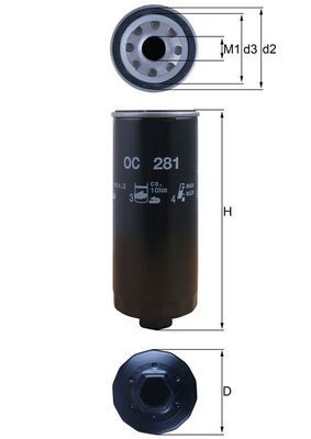 Ölfilter passt zu: AUDI 100 C4, A6 C4, A6 C5, V8 3.6/4.2 10.88-01.05