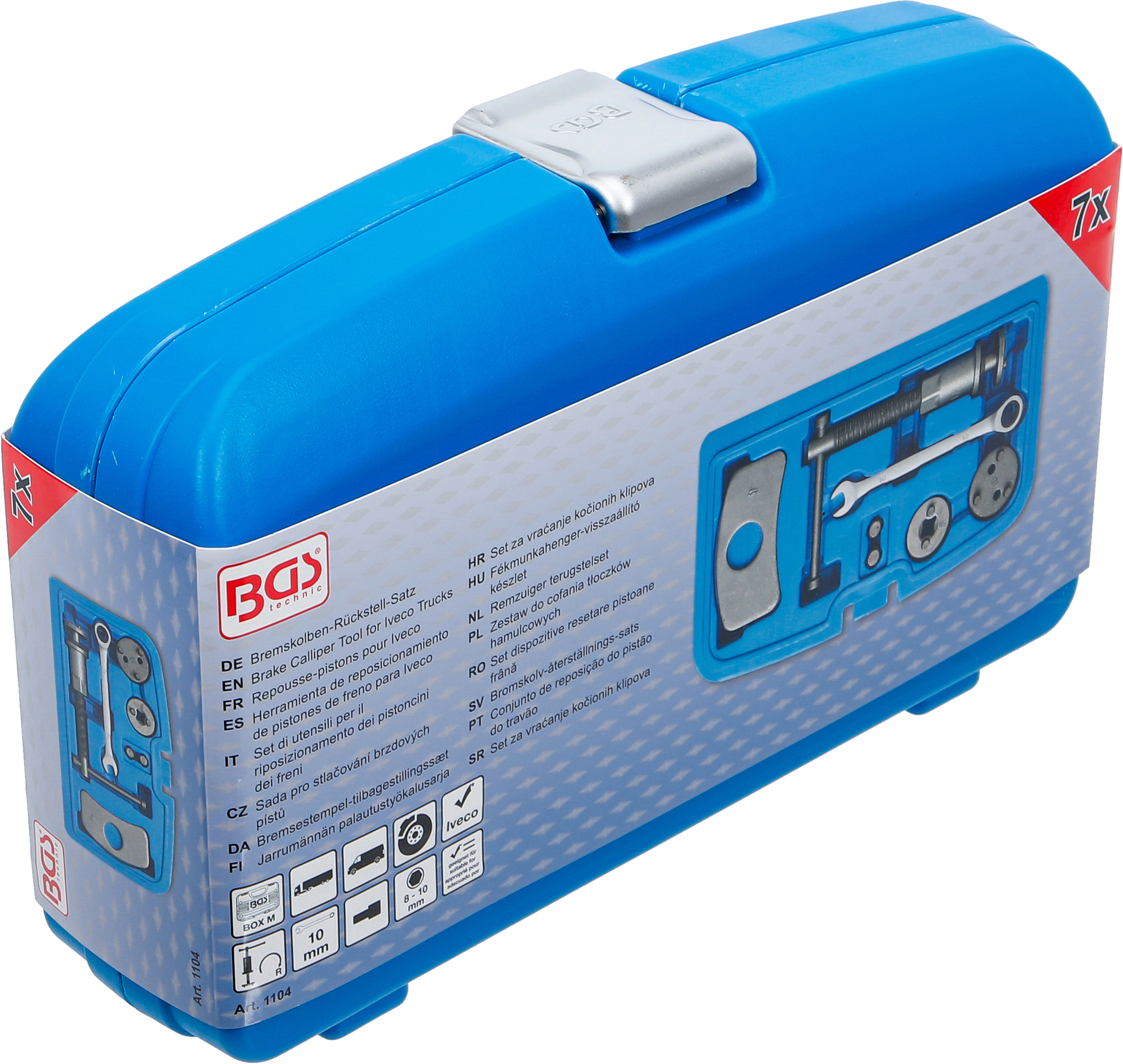 BGS Bremskolben-Rückstell-Satz | für Iveco | 7-tlg.