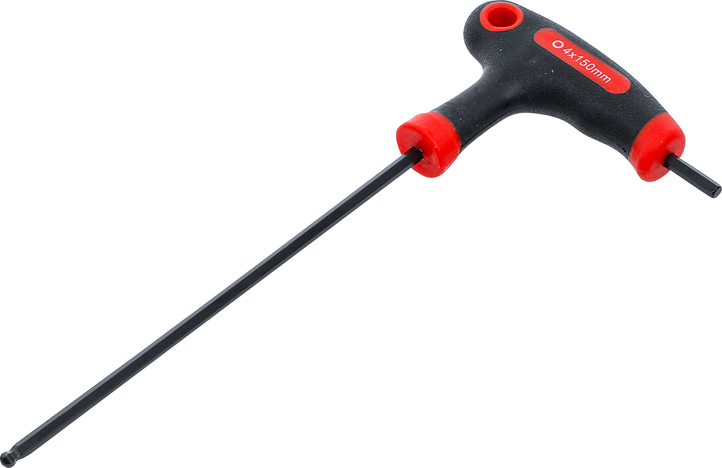 BGS Schraubendreher mit T-Griff und seitlicher Klinge | Innensechskant / Innensechskant mit Kugelkopf 4 mm