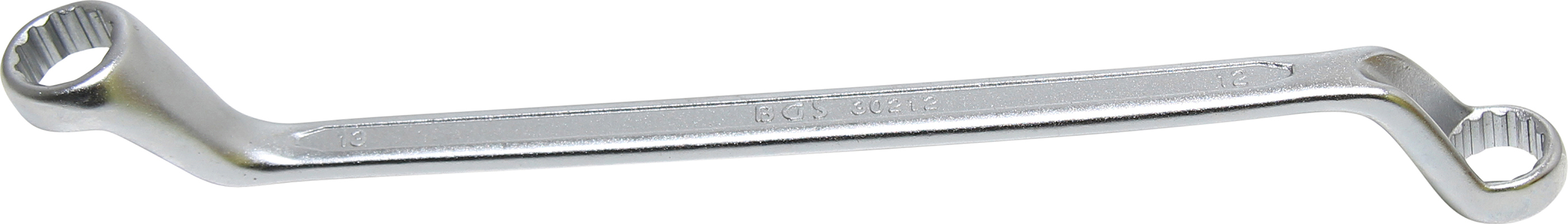 BGS Doppel-Ringschlüssel | tief gekröpft | SW 12 x 13 mm