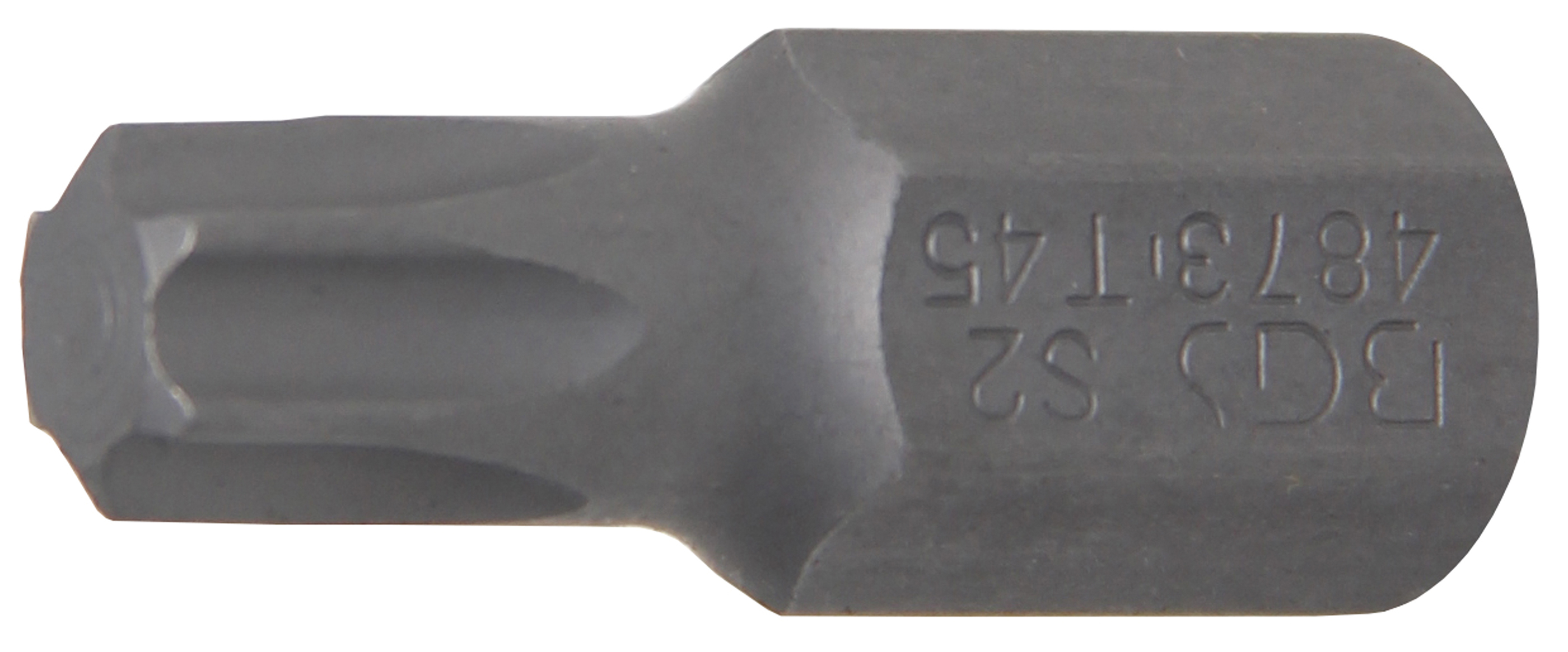 BGS Bit | Länge 30 mm | Antrieb Außensechskant 10 mm (3/8") | T-Profil (für Torx) T45