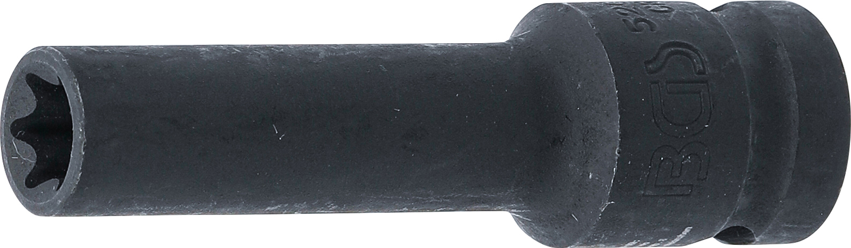 BGS Kraft-Steckschlüssel-Einsatz E-Profil, tief | Antrieb Innenvierkant 12,5 mm (1/2") | SW E12