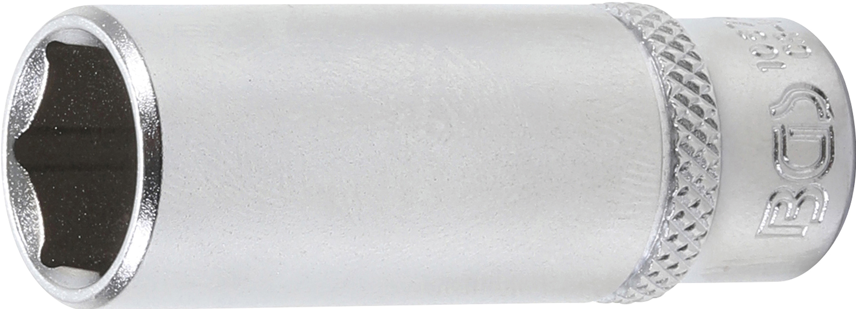 BGS Steckschlüssel-Einsatz Sechskant, tief | Antrieb Innenvierkant 6,3 mm (1/4") | SW 1/2"