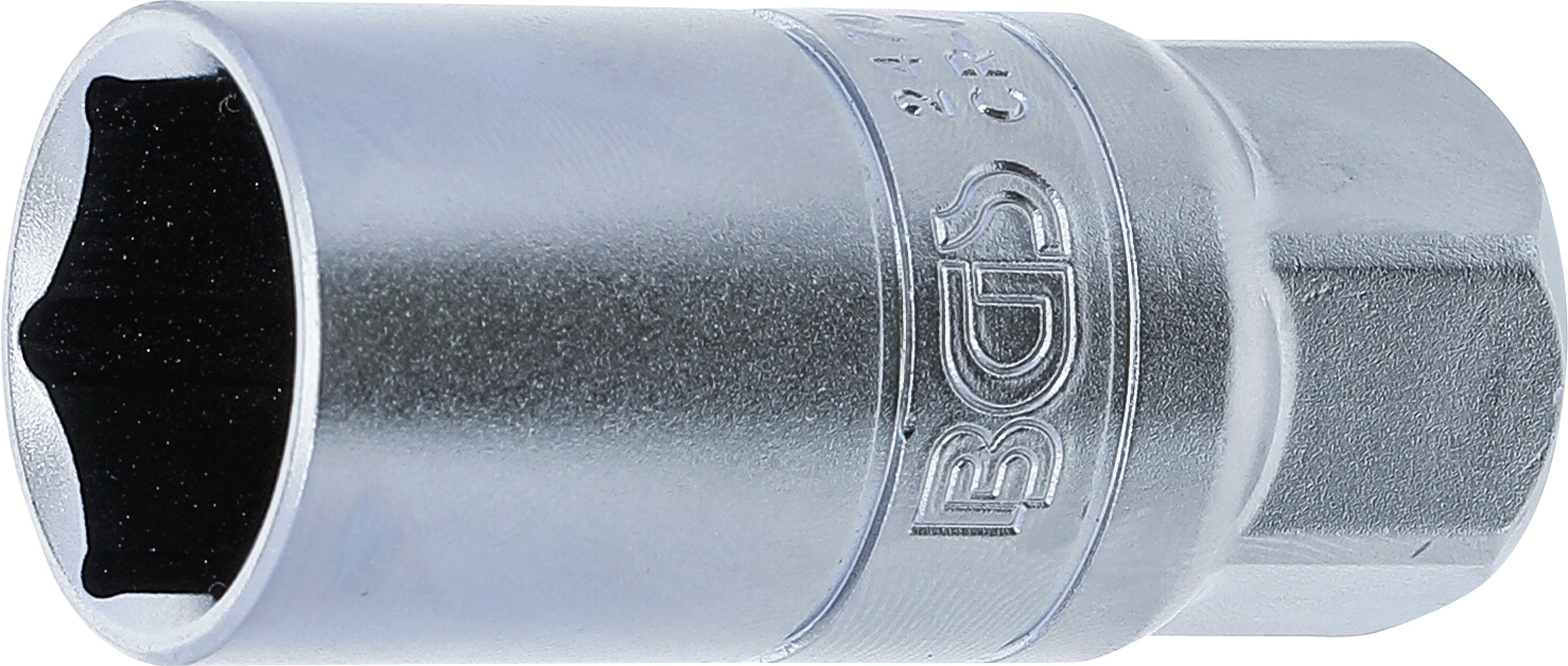 BGS Zündkerzen-Einsatz Sechskant | Antrieb Innenvierkant 12,5 mm (1/2") | SW 21 mm