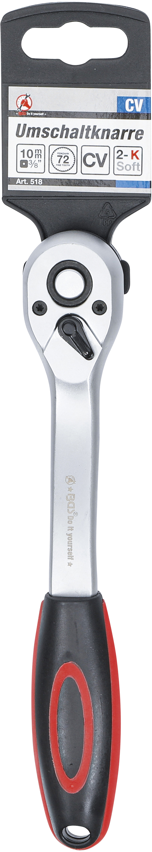 BGS Umschaltknarre | feinverzahnt | 10 mm (3/8")