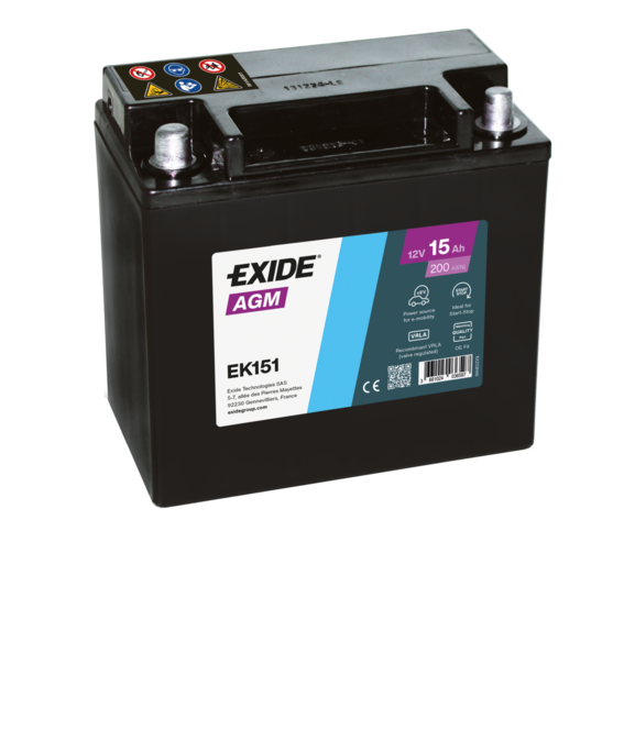 Starterbatterie “EXIDE 12 V, 15 Ah, 145 mm”
