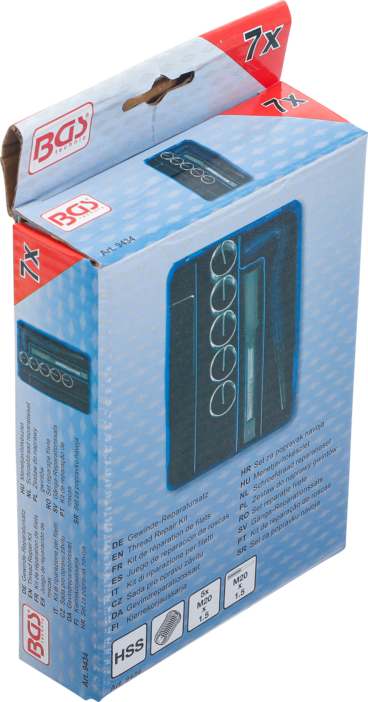BGS Gewinde-Reparatursatz | M20 x 1.5 | 7-tlg.