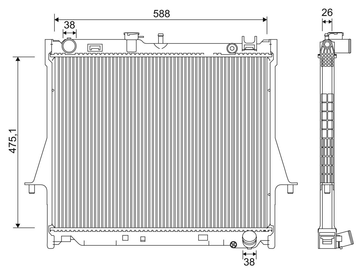 Kühler, Motorkühlung