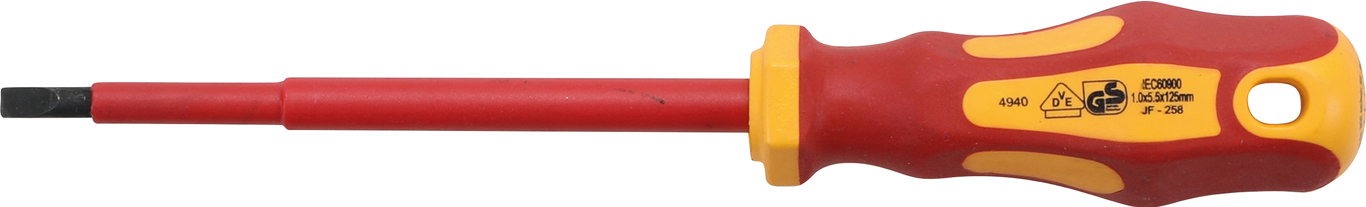 BGS VDE-Schraubendreher | Schlitz 5,5 mm | Klingenlänge 125 mm