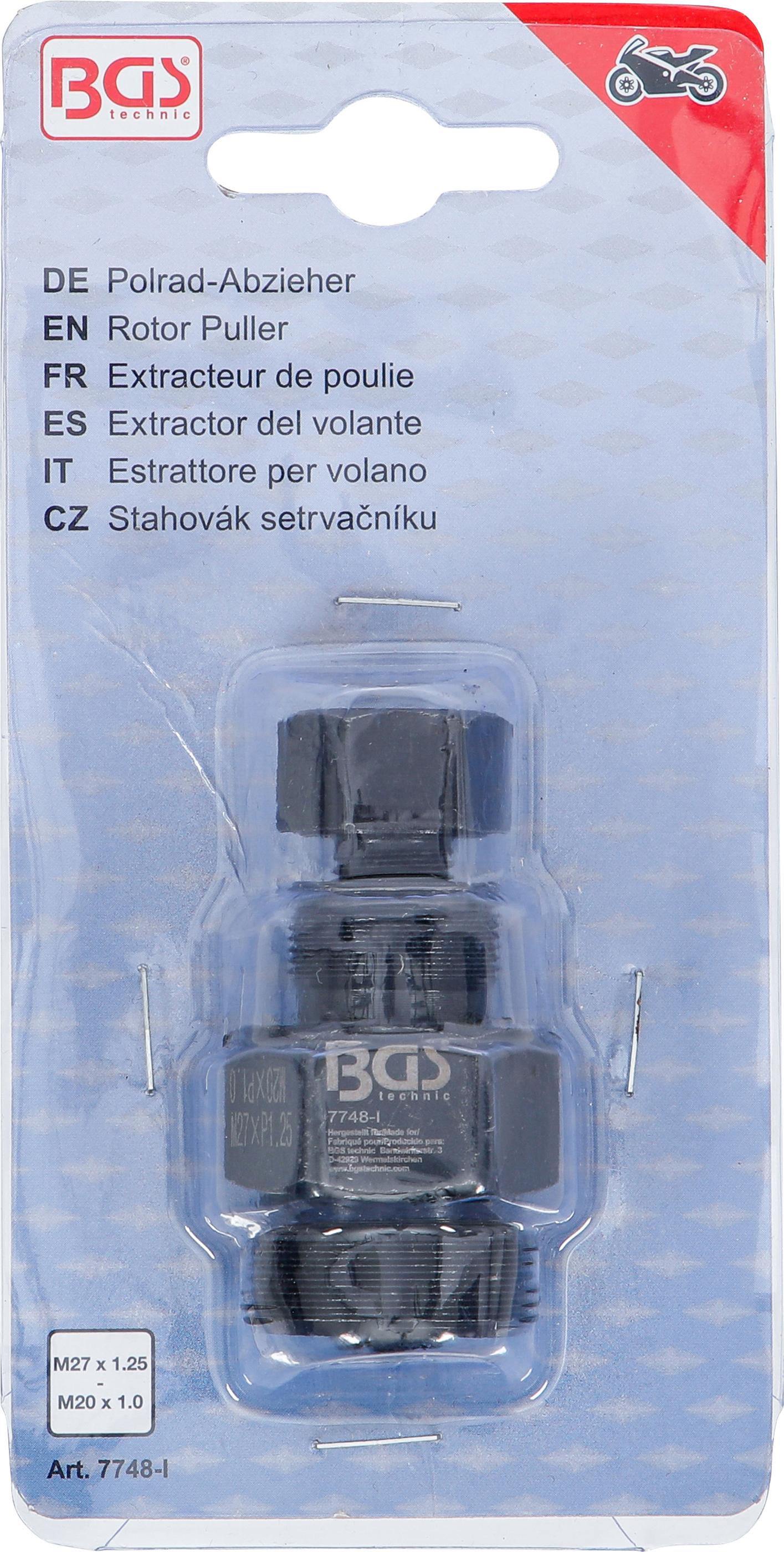 BGS Polrad-Abzieher | M27 x 1.25 - M20 x 1.0