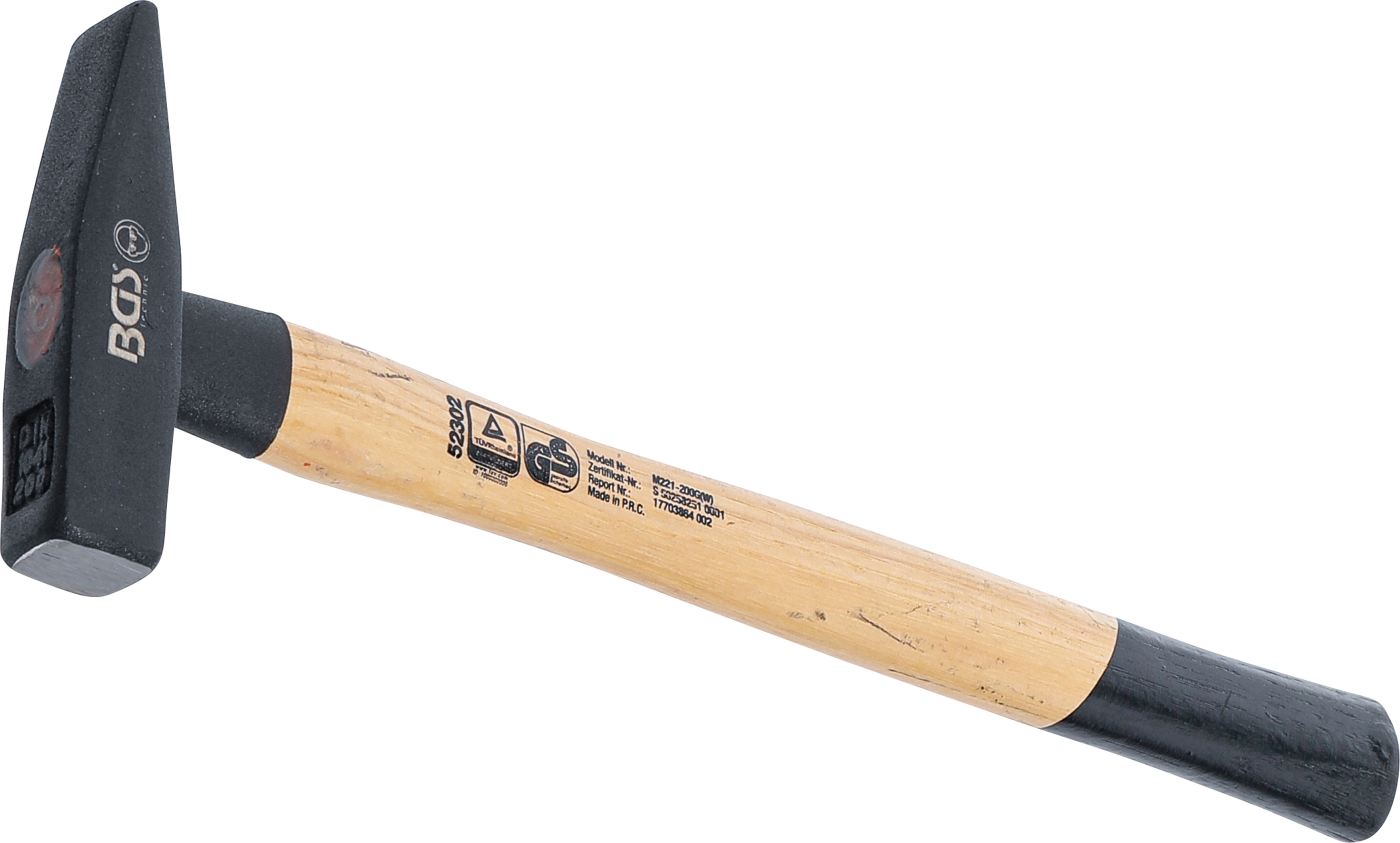BGS Schlosserhammer | Hickory-Stiel | DIN 1041 | 200 g