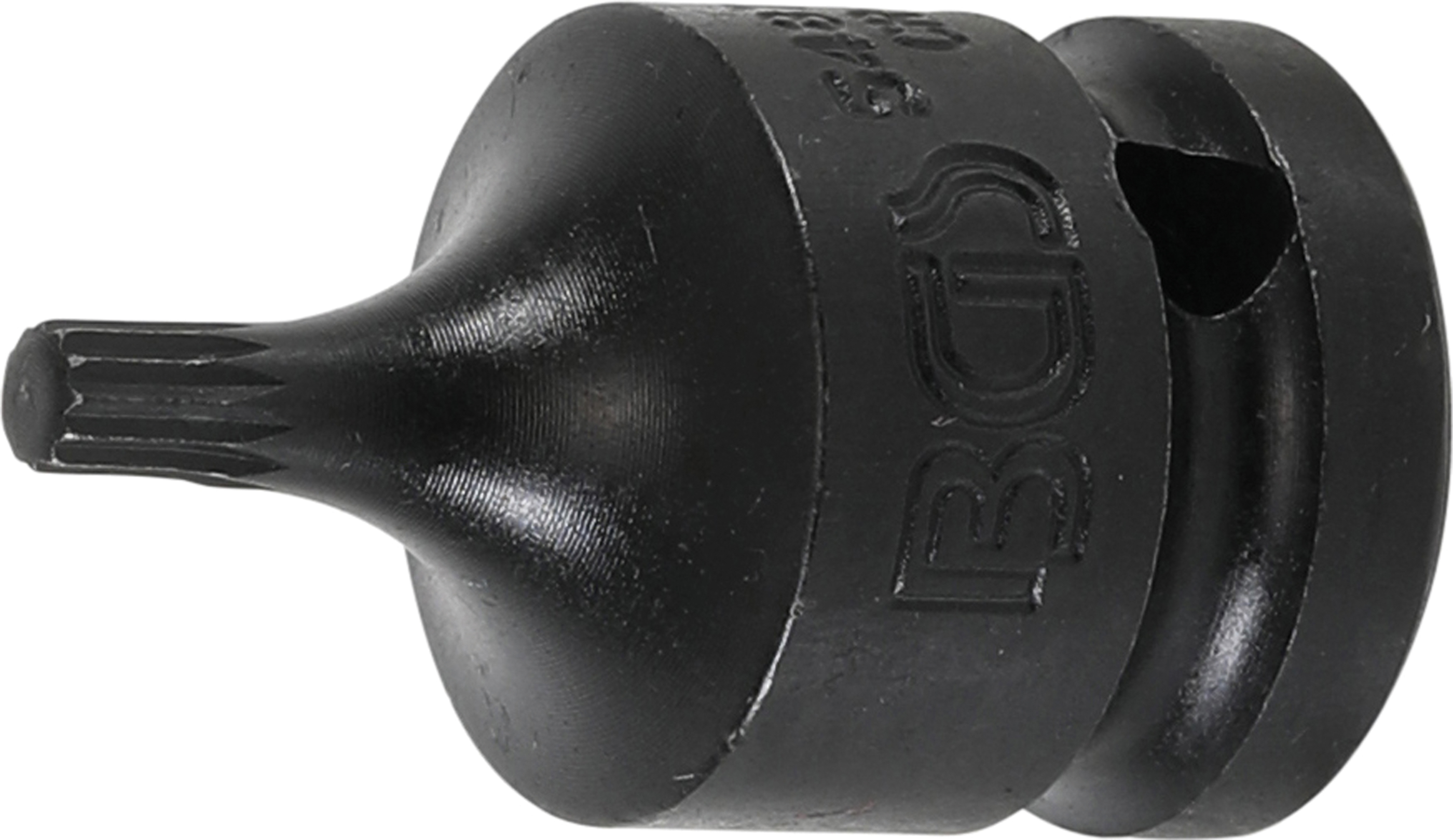 BGS Kraft-Bit-Einsatz | Länge 43 mm | Antrieb Innenvierkant 12,5 mm (1/2") | Innenvielzahn (für XZN) M5