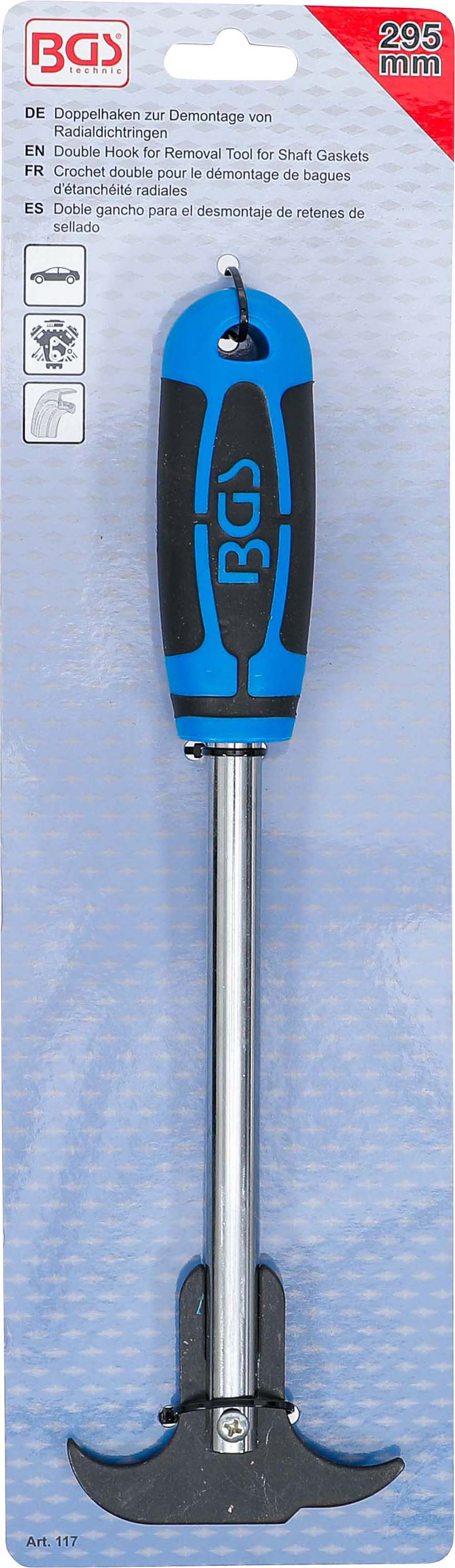 BGS Doppelhaken zur Demontage von Radialdichtringen | 295 mm