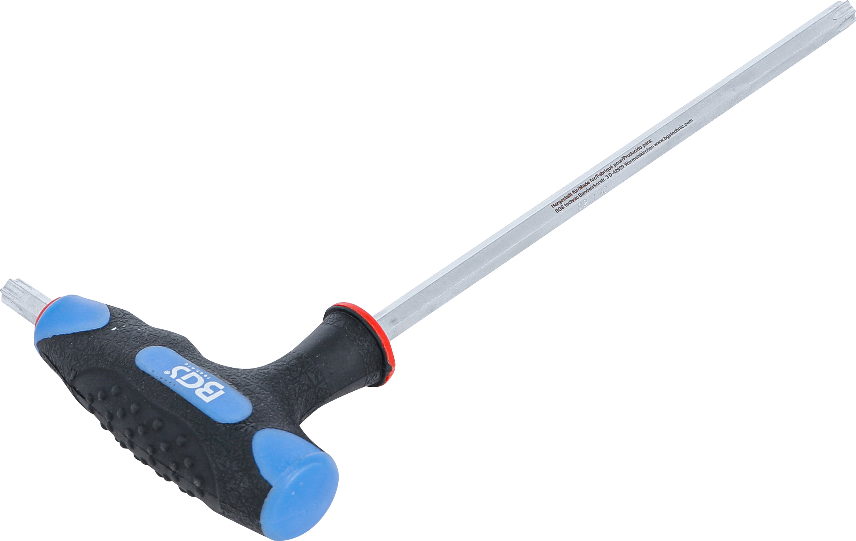 BGS Schraubendreher mit T-Griff und seitlicher Klinge | T-Profil (für Torx) T40