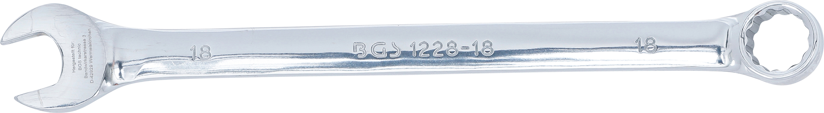 BGS Maul-Ringschlüssel | extra lang | SW 18 mm