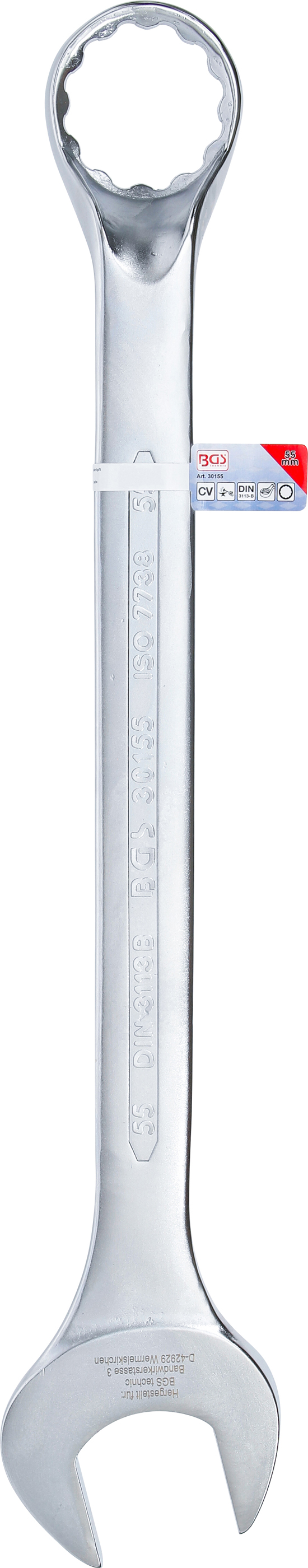 BGS Maul-Ringschlüssel, gekröpft | SW 55 mm